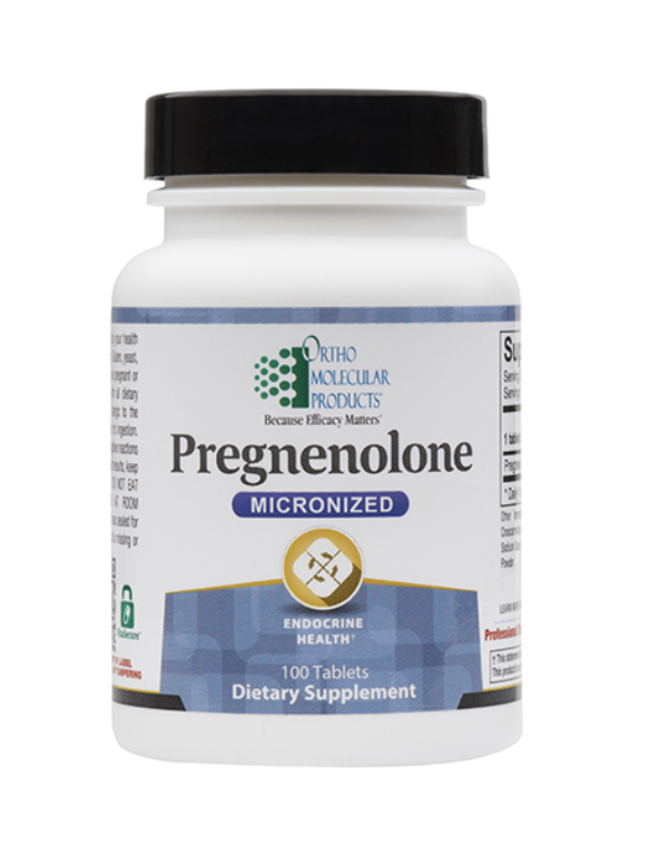 Ortho Pregnenolone 100 Capsules - Natural Hormone Support Supplement for Stress Relief & Cognitive Function - Ideal for Men & Women Seeking Adrenal Support & Mental Clarity
