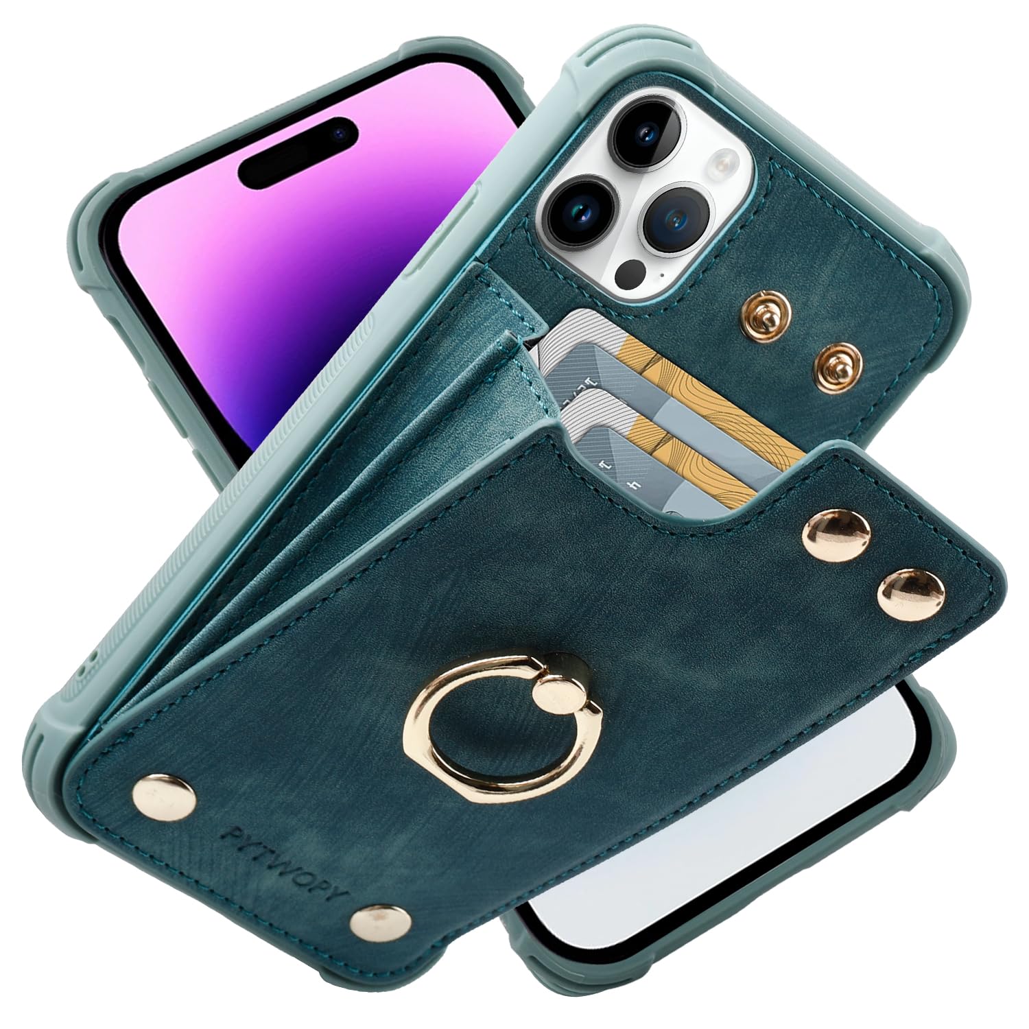 Premium Leather iPhone 15 Pro Max Wallet Case (6.7