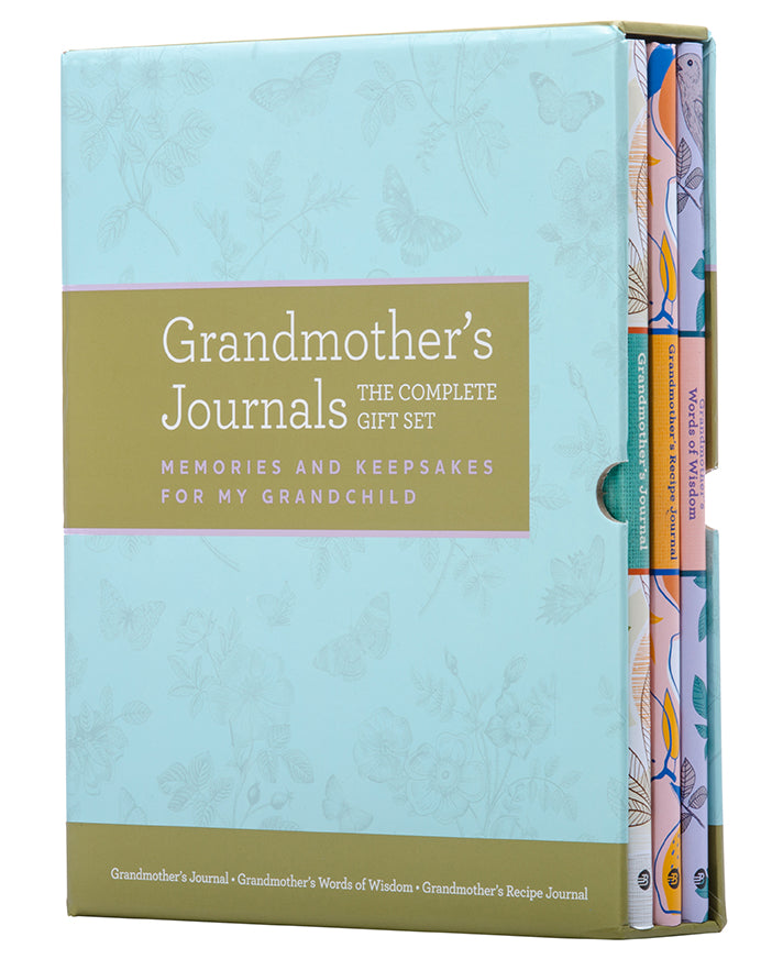Grandmother's Journals - Complete Gift Set for Women, Memory Book, Keepsake Diary - Perfect for Mother's Day, Birthday, Anniversary & Family History Preservation