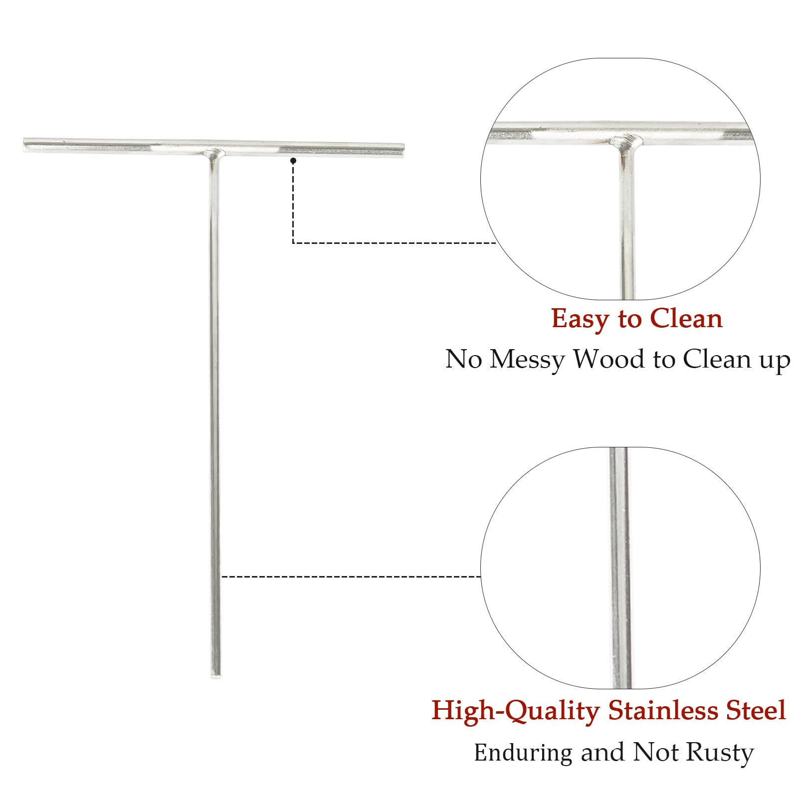 Professional Stainless Steel Crepe Maker Set - 3-Piece T-Shaped Batter Spreader Kit (5