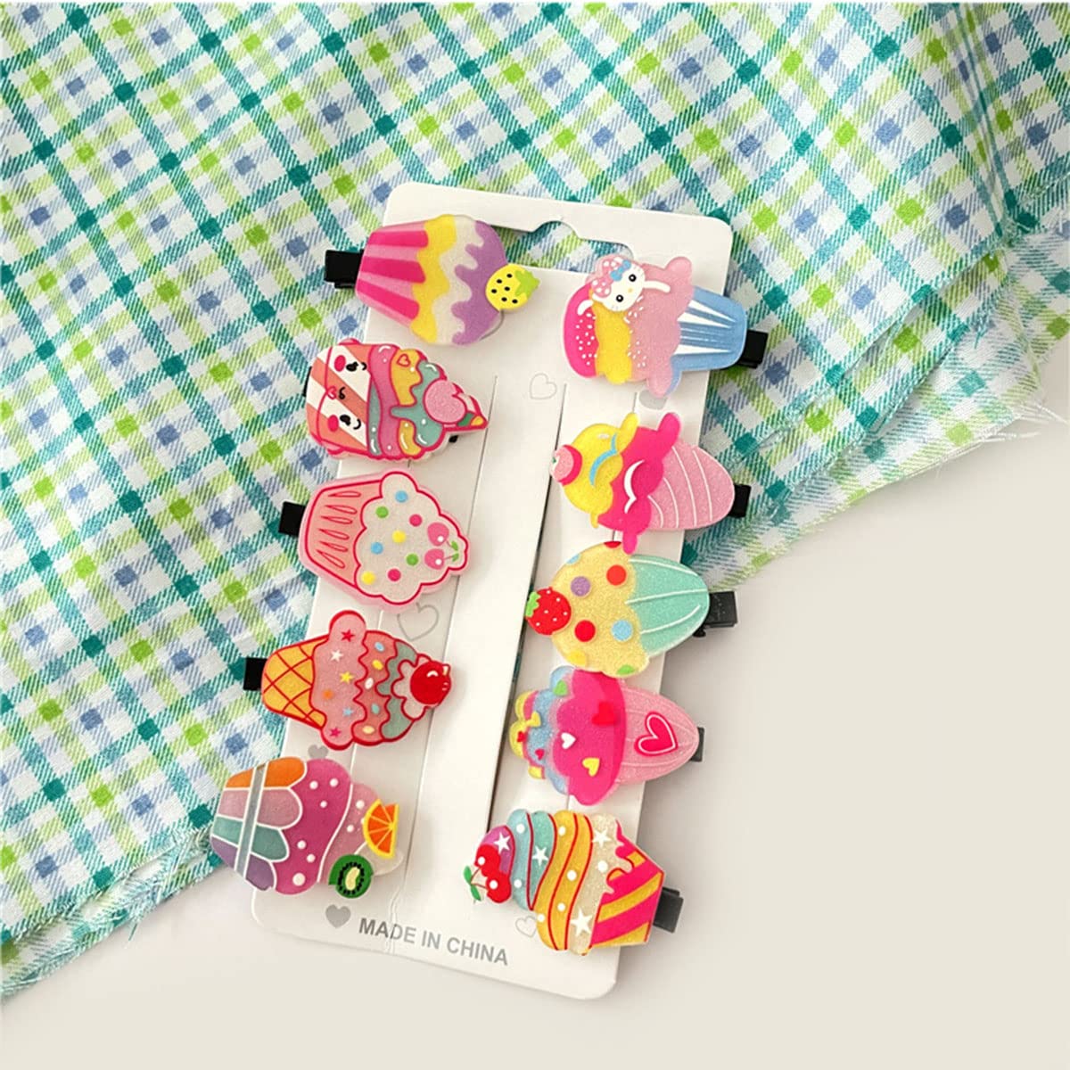 20pcs Cute Mini Hair Clips for Kids & Toddlers - Metal Ice Cream Barrettes Hair Accessories Set for Girls & Women | Perfect for Birthday Gifts, Christmas, Party, Graduation & Daily Hair Styling