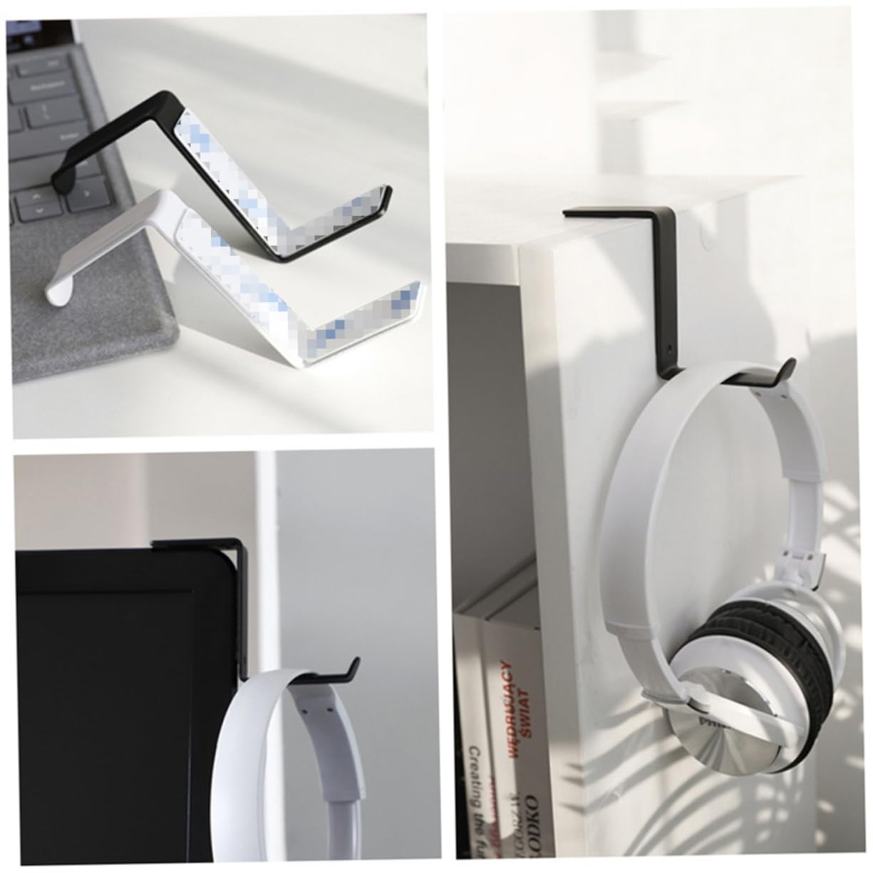 LABRIMP Universal Headphone Stand Holder - Lightweight to Heavy Duty Gaming Headset Stand for Desk (Multiple Colors) | Perfect for Gaming Setups, Home Office & Workstation Organization