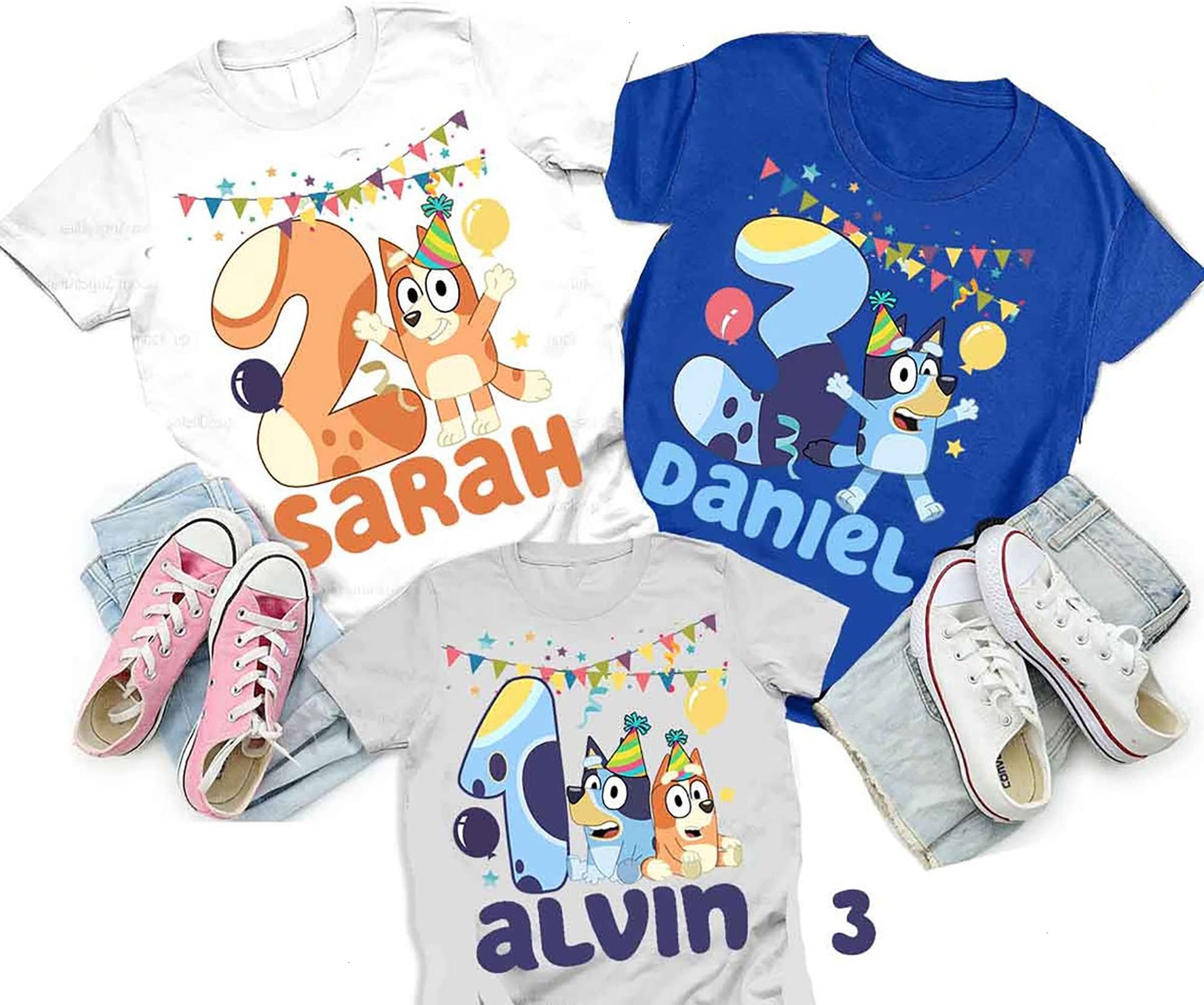 Personalized Birthday Shirts for Family Matching - Custom Bingo Birthday T-Shirts for Men, Women & Kids - Fun Party Outfits for Birthday Celebrations & Group Events (Multicolor)