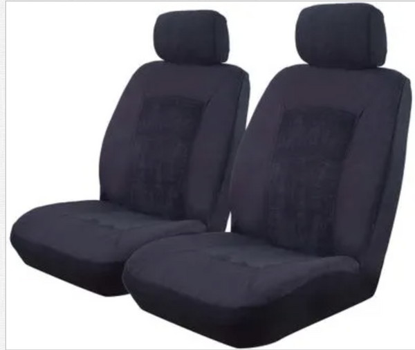 Premium Universal Suede Velour Car Seat Covers - Charisma Series - Perfect for SUVs, Trucks & Sedans - Comfort & Style for Daily Commute & Road Trips