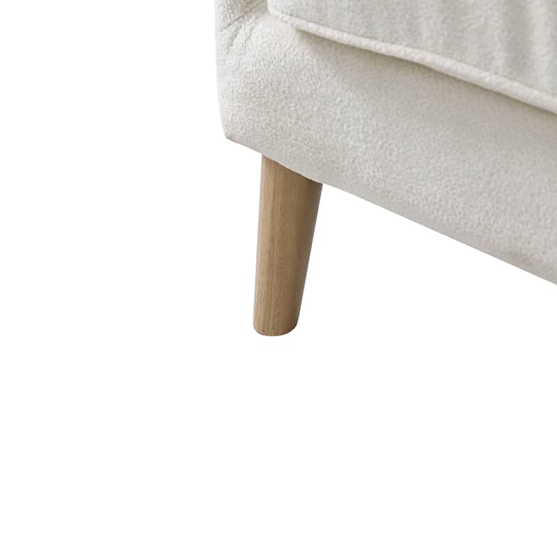 Dorothy Upholstered Armchair with Solid Rubber Wood Frame & Sturdy Legs - Perfect for Living Room, Bedroom, or Home Office Seating