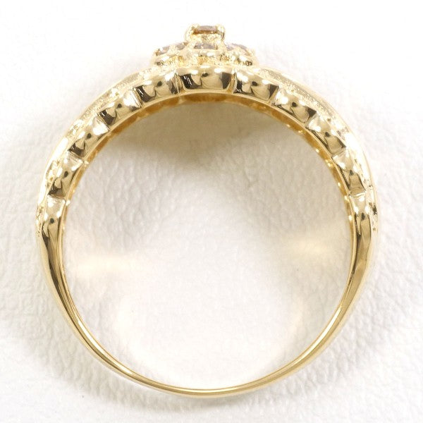 18K Yellow Gold Brown Diamond Ring for Women - Elegant & Unique Engagement, Wedding, Anniversary Jewelry Gift - Perfect for Special Occasions & Everyday Wear
