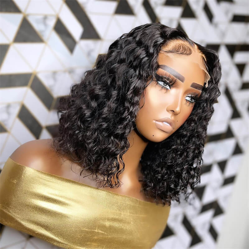 Buy 2 Human Hair Bob Wigs for $99 | 4x4 Lace Closure Curly & Straight Bob Wig Set | Perfect for Daily Wear, Parties & Cosplay