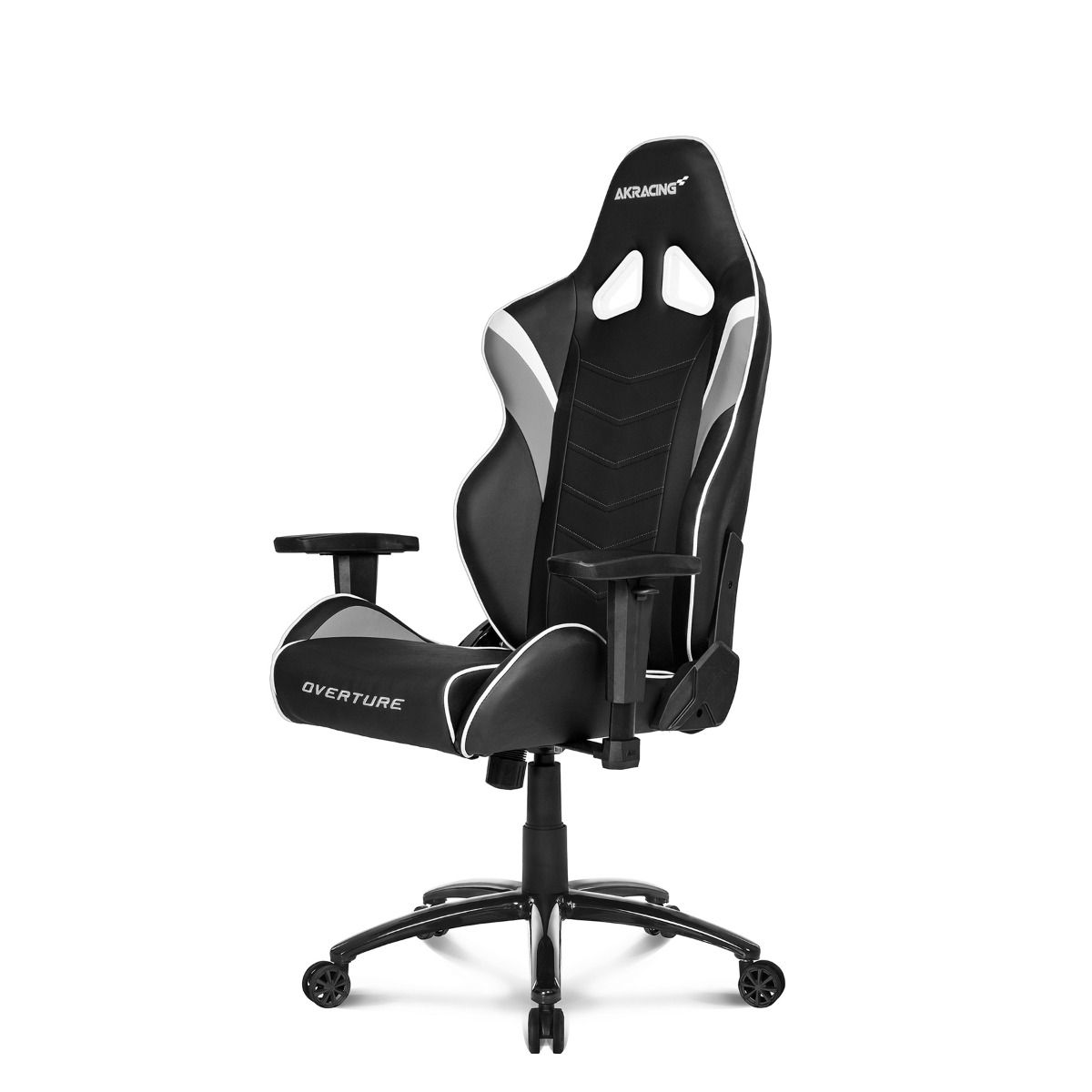 AKRacing Overture Gaming Chair - Ergonomic Office & Racing Style Computer Chair with Adjustable Height, Lumbar Support & Headrest - White - Perfect for Gaming, Streaming & Home Office Setup
