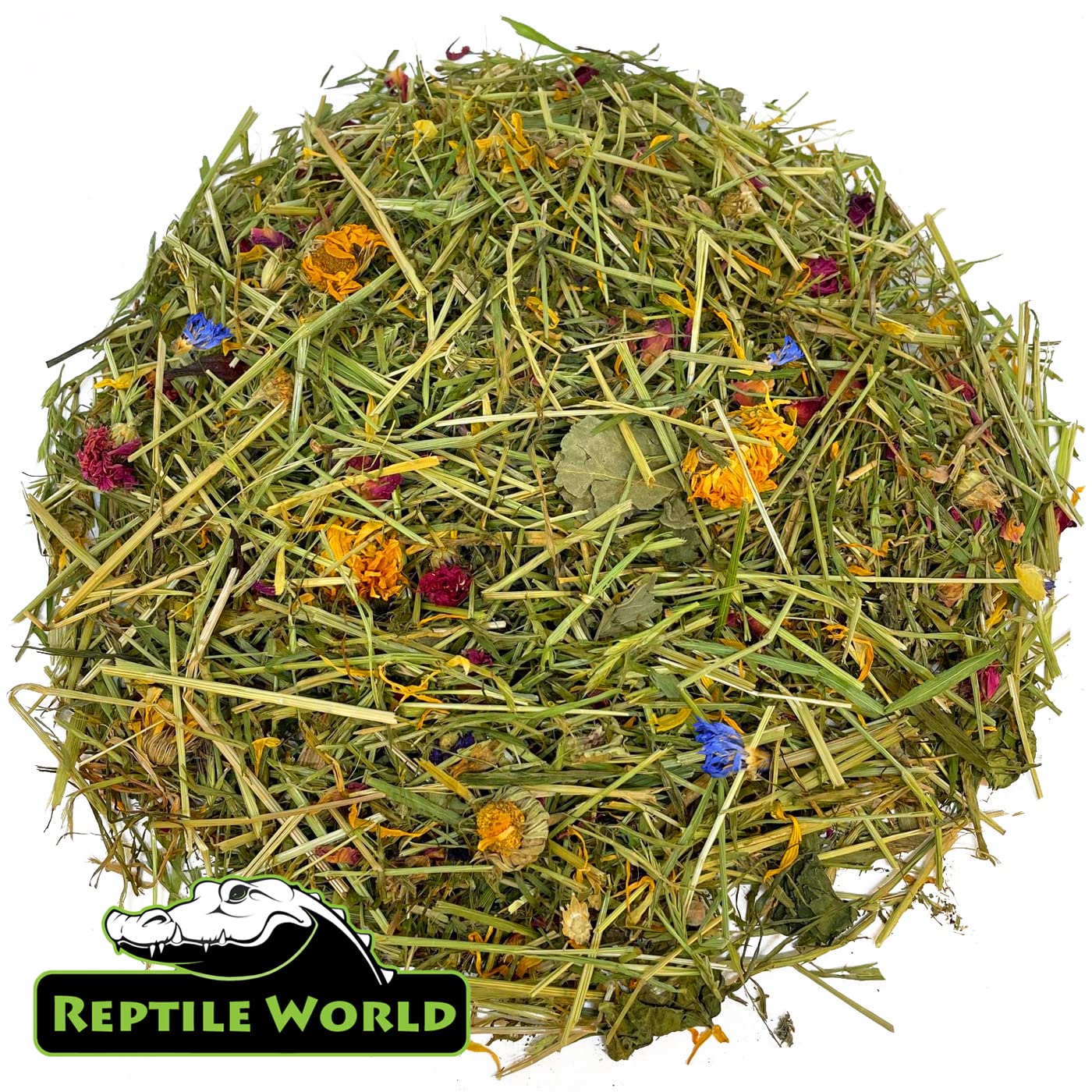 Premium 10L Reptile Tortoise Edible Bedding - Natural Readi Grass, Flowers & Leaves for Healthy Digestion | Safe Botanical Substrate for Terrariums, Habitats & Pet Enclosures