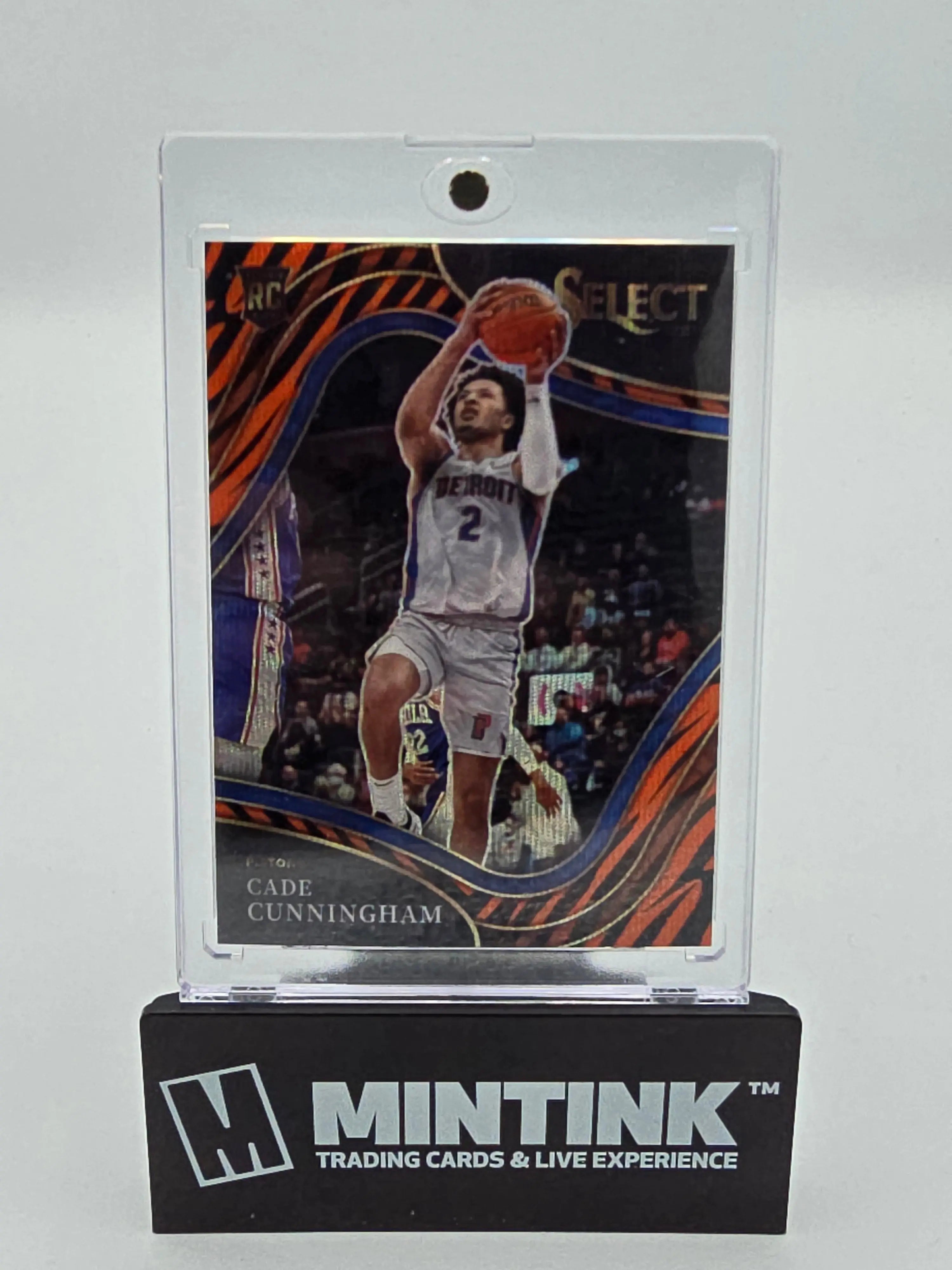 2021-22 Panini Select Basketball Cade Cunningham RC Rookie Tiger Prizm Card - NBA Collectible for Trading, Display & Investment