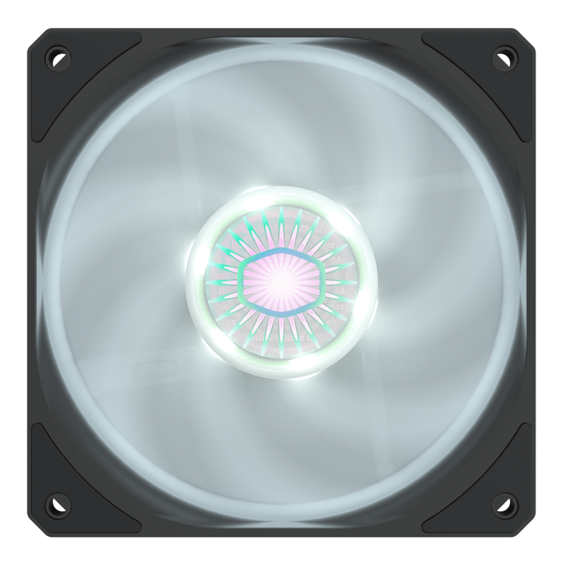Cooler Master MFX B2DN 18NPW R1 SickleFlow 120 PWM White LED Case Fan - High Airflow, Quiet Cooling for PC Gaming & Computer Builds (2-Year Warranty) - Perfect for Gaming Rigs, Workstations & PC Cooling Systems