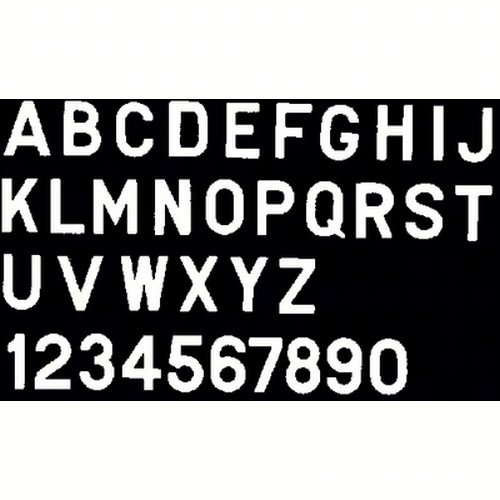 Bernard Engraving PS30WN 3 Inch White Letter Stickers - Perfect for Labeling, Organizing, and DIY Crafts in Home, Office, or School