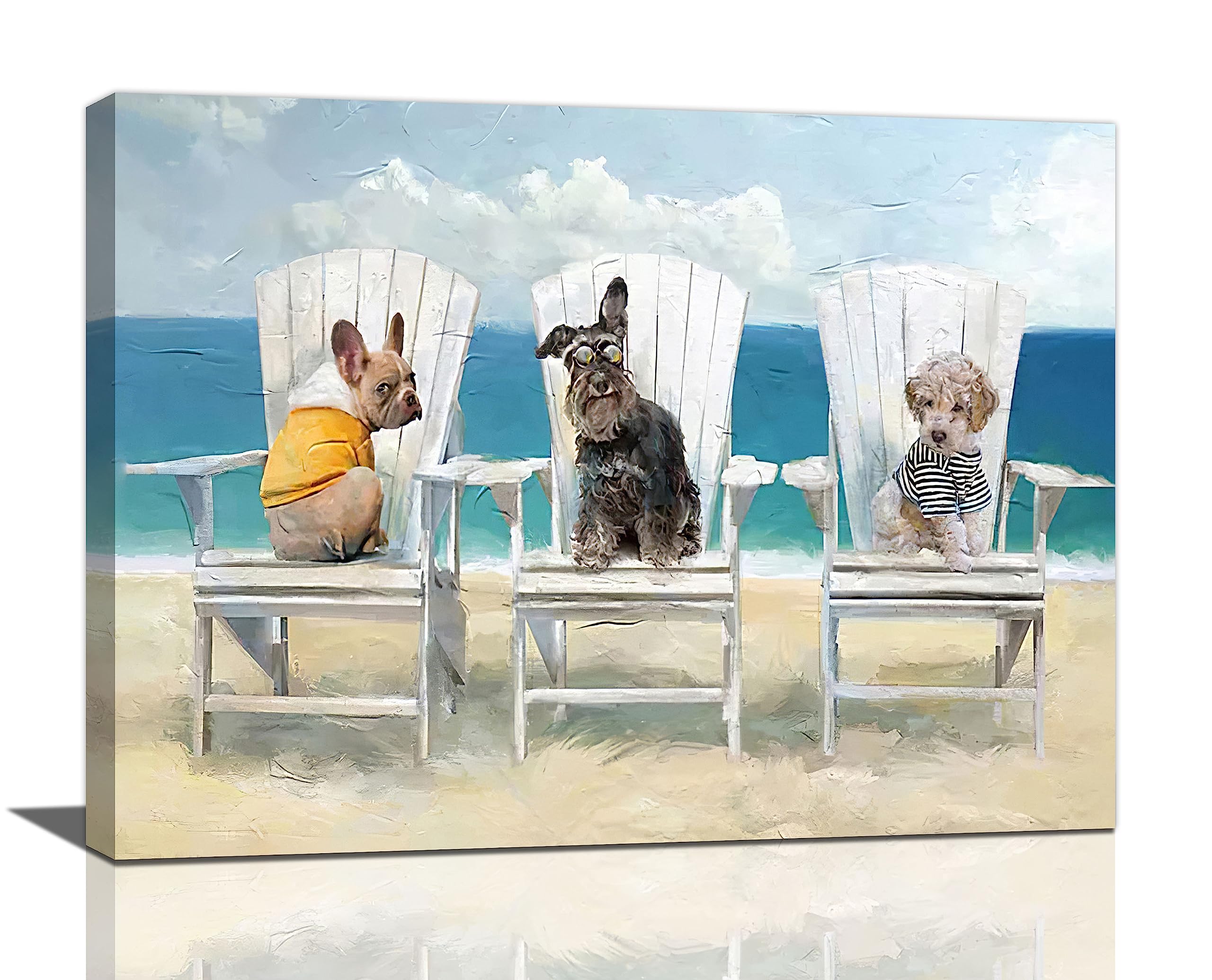 Funny Dog Bathroom Wall Art - 24