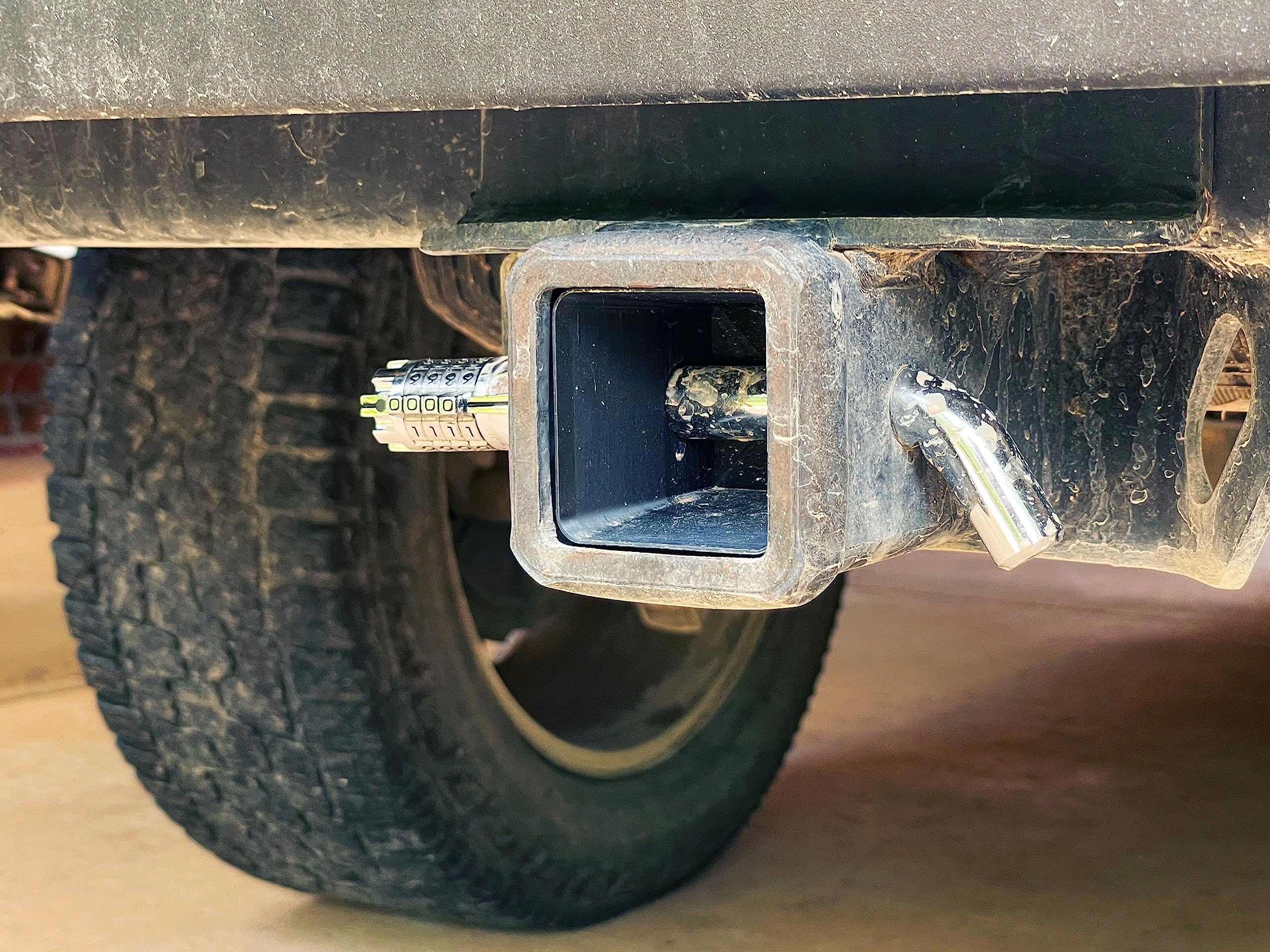 Hidey-Hitch Hidden Key Storage for Trailer Hitch Receiver - Secure & Recessed Key Fob Holder, Money Safe - Perfect for Outdoor Adventures, RV Travel & Emergency Spare Key Storage