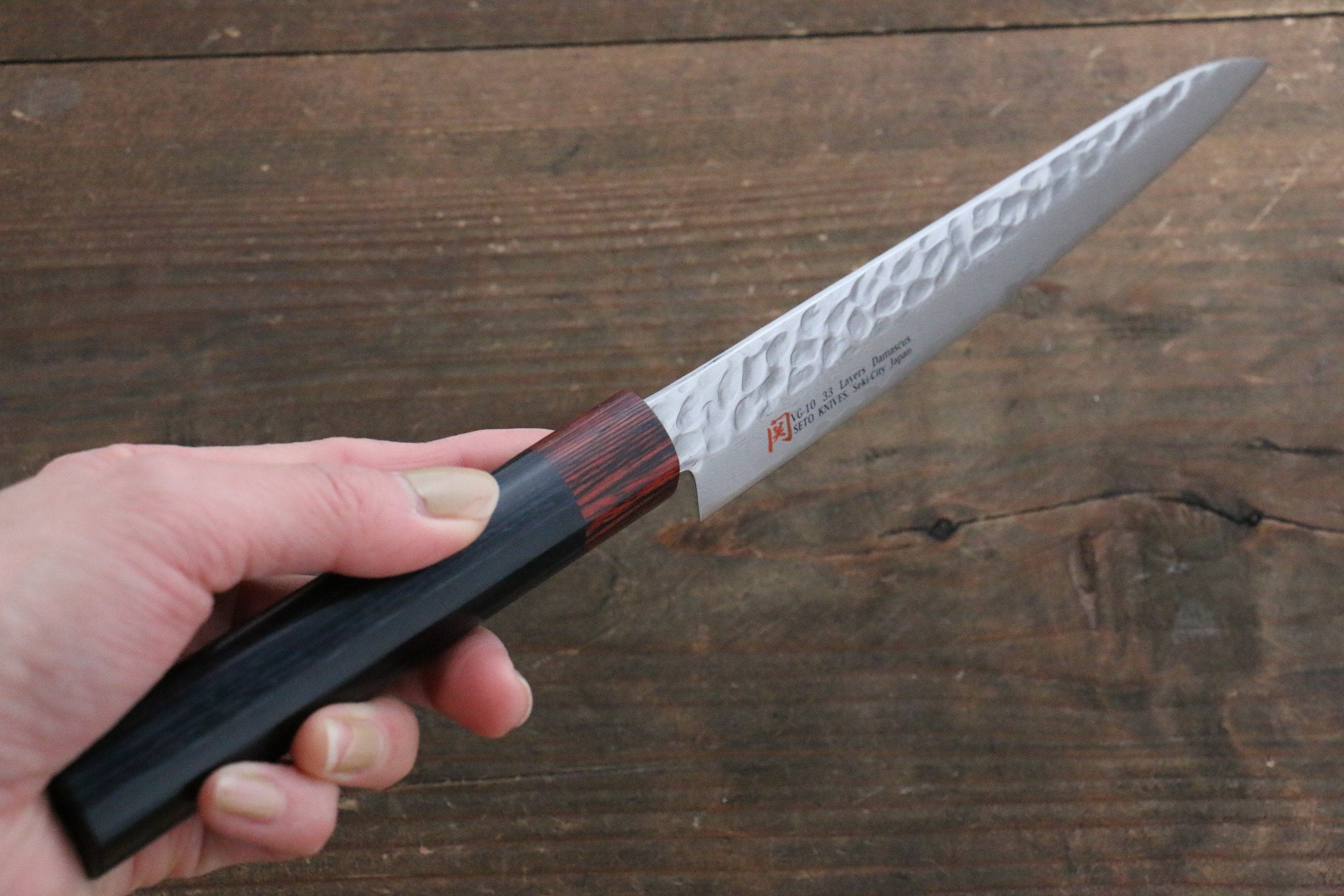 Premium Iseya VG10 33-Layer Damascus Japanese Knife Set - 80mm Petty, 150mm Petty, Santoku, Small Santoku, Gyuto, Nakiri & 210mm Sushi Chef Knives - Perfect for Home Cooking, Professional Kitchens & Sushi Preparation