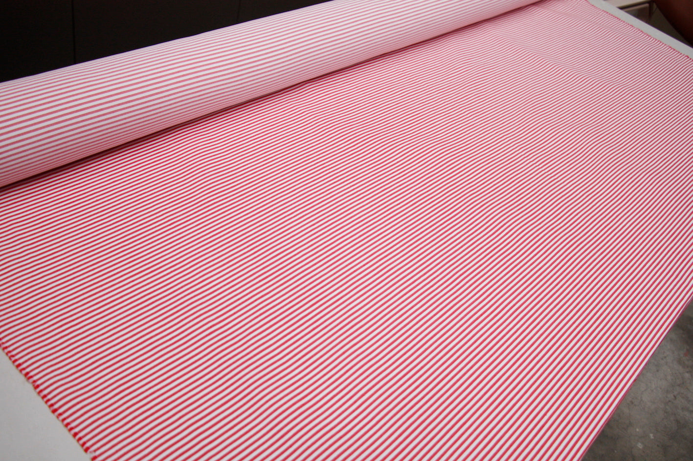 Baby Red Stripe Microprene Fabric - Soft & Breathable Material for Baby Clothes, Blankets & Accessories | Perfect for Newborn Outfits, Swaddles & Nursery Essentials