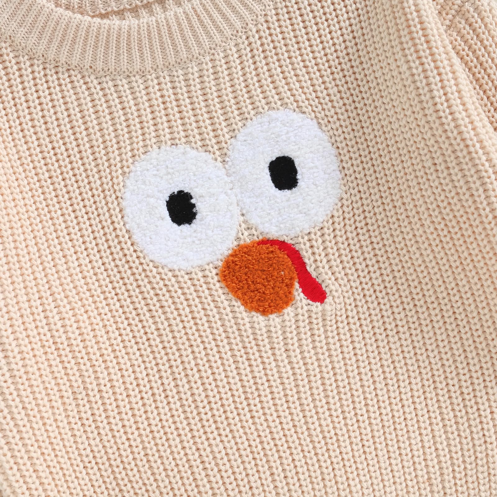 Adorable Baby Thanksgiving Outfits for Toddler Boys & Girls - Cute Turkey Embroidered Sweater for Newborns & Infants | Fall & Winter Holiday Clothes for Family Gatherings & Photo Shoots