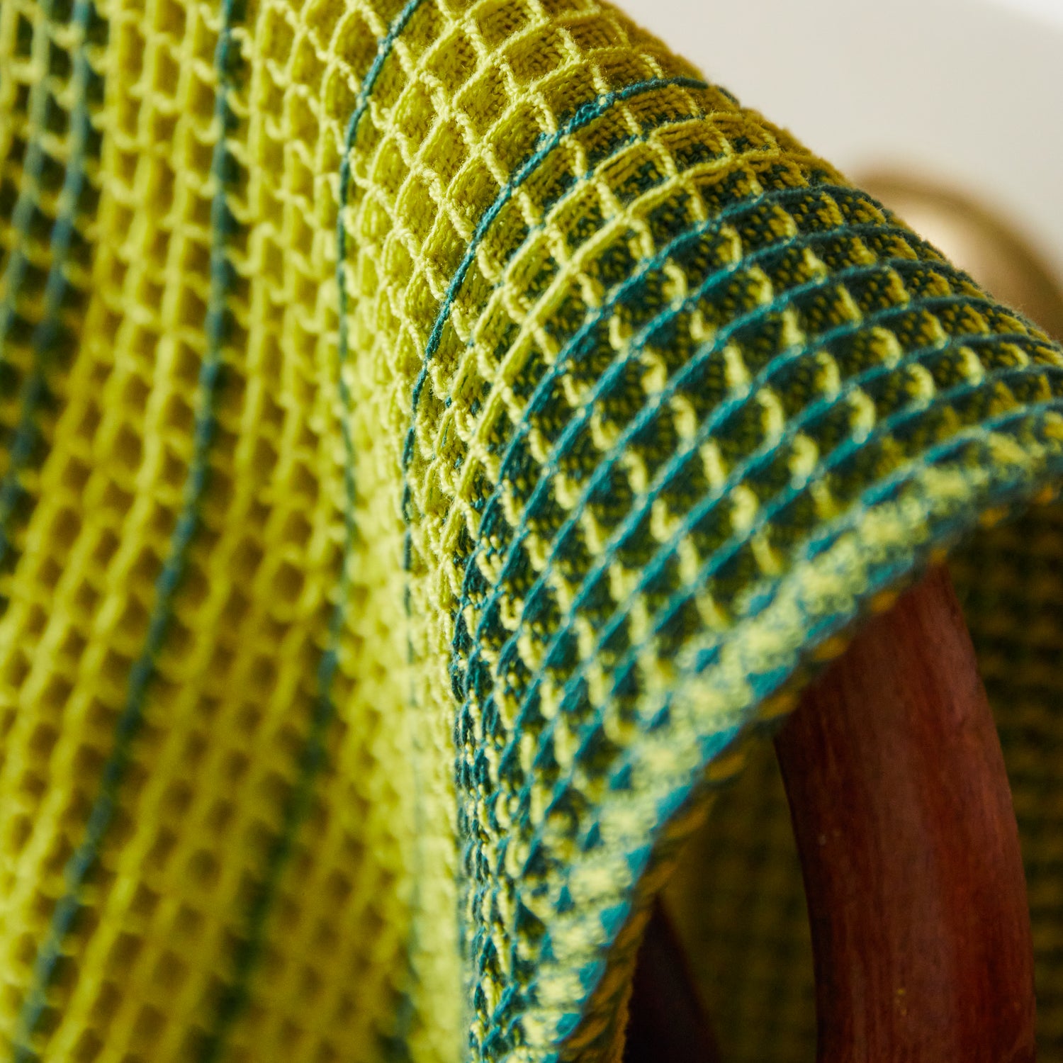 Premium Brigitte Tea Towel in Elegant Chartreuse - Perfect for Kitchen, Dining & Gift Giving