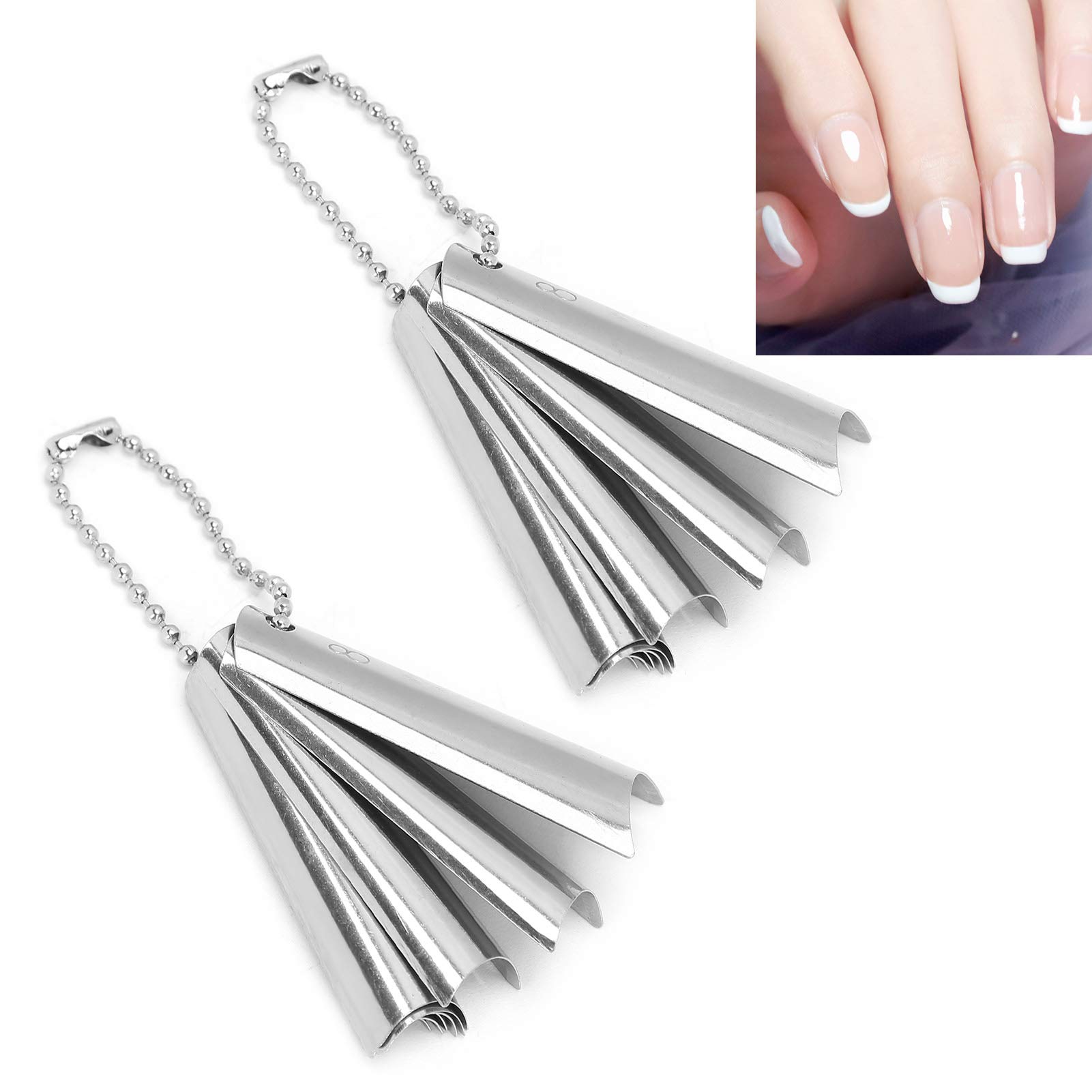 Premium 18-Piece French Manicure Nail Cutter Kit with 9 Sizes C-Shape Tips - Professional Nail Trimmer Tools for Salon & Home Manicure - Perfect for Gel, Acrylic & Natural Nails