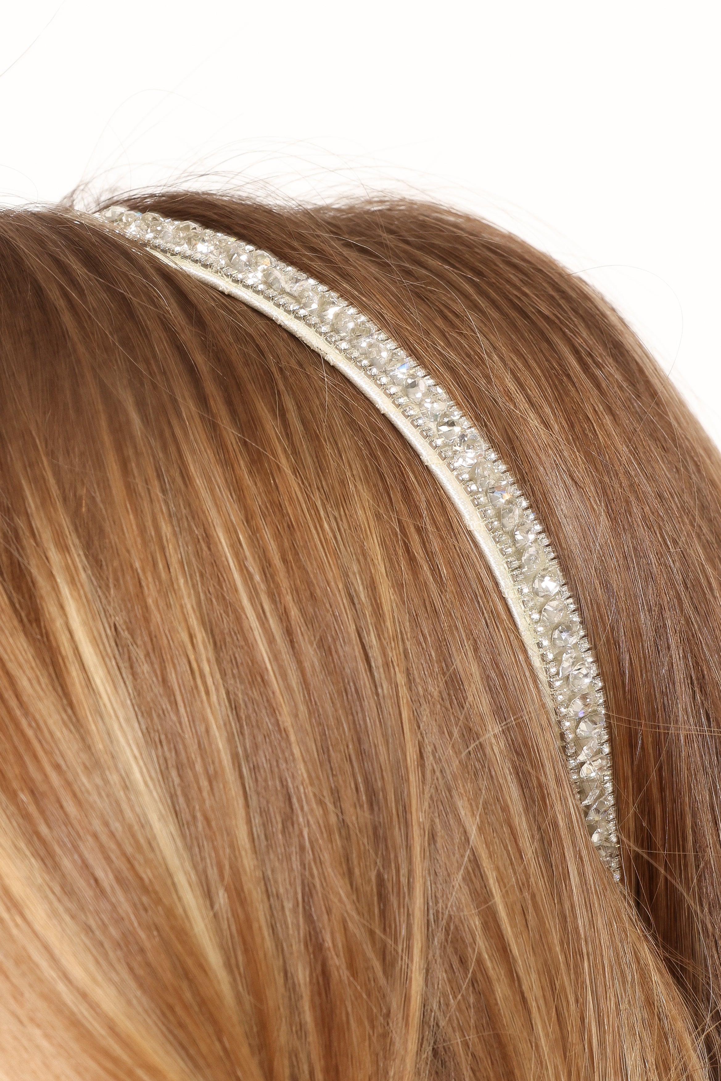 Kellen Headband for Women - Silver Hair Band for Running, Yoga & Workouts - Adjustable & Comfortable Hair Accessory for Sports & Daily Wear