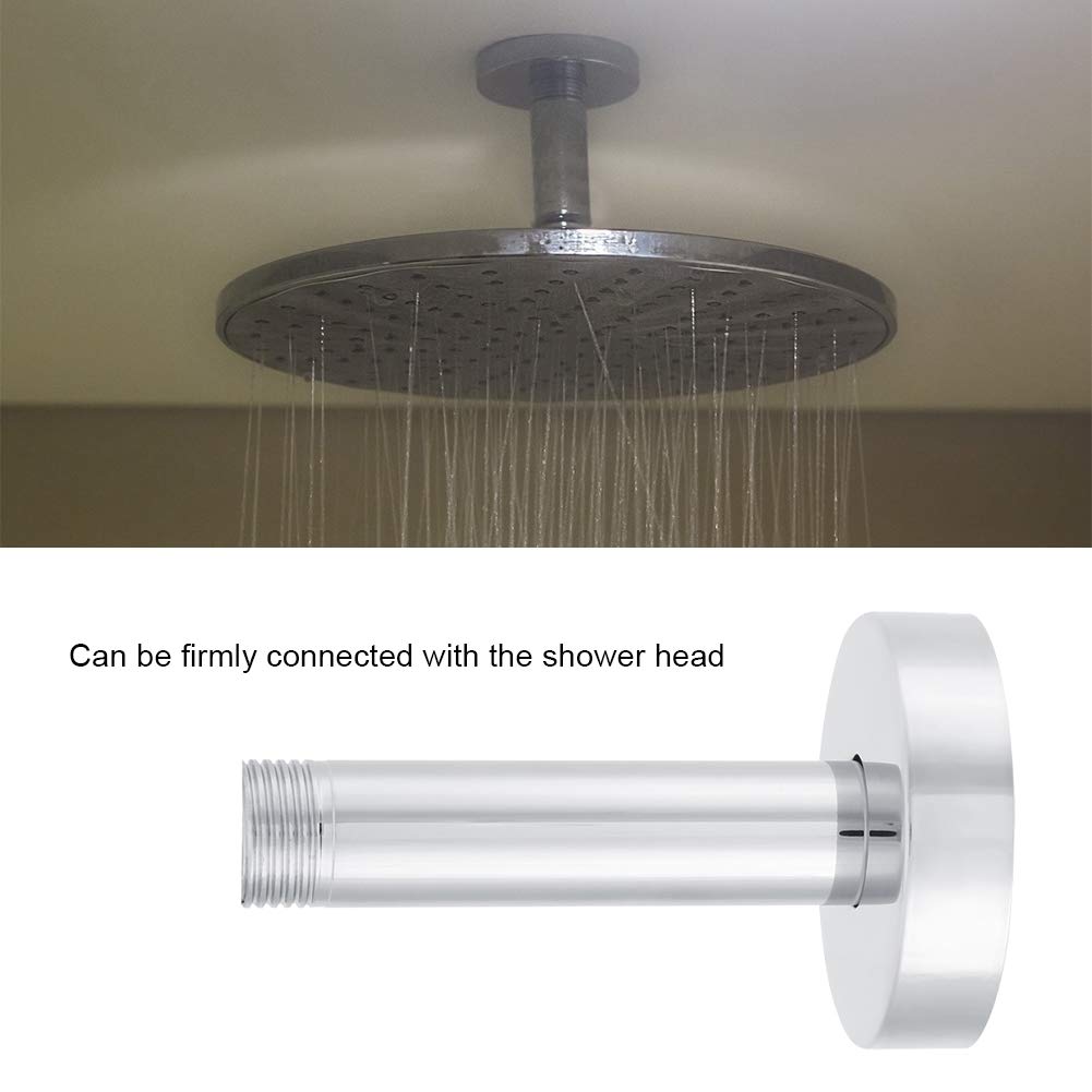 Stainless Steel G1/2In Ceiling Mount Shower Arm - Adjustable Shower Extension for Bathroom & Toilet (Perfect for Small Spaces & Modern Bathroom Renovations)