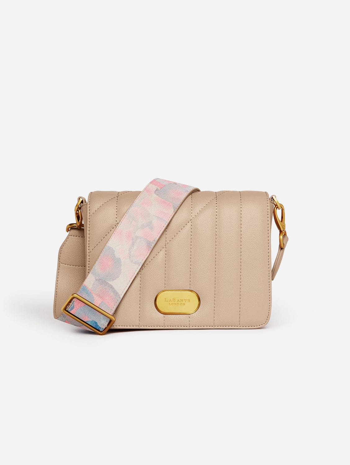 Vegan Leather Shoulder Bag for Women - Iris Crossbody Purse in Beige | Stylish & Eco-Friendly Handbag for Work, Travel & Everyday Use