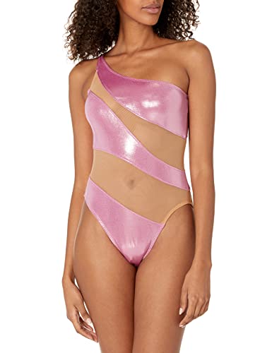 Candy Pink/Nude Mesh/Lame