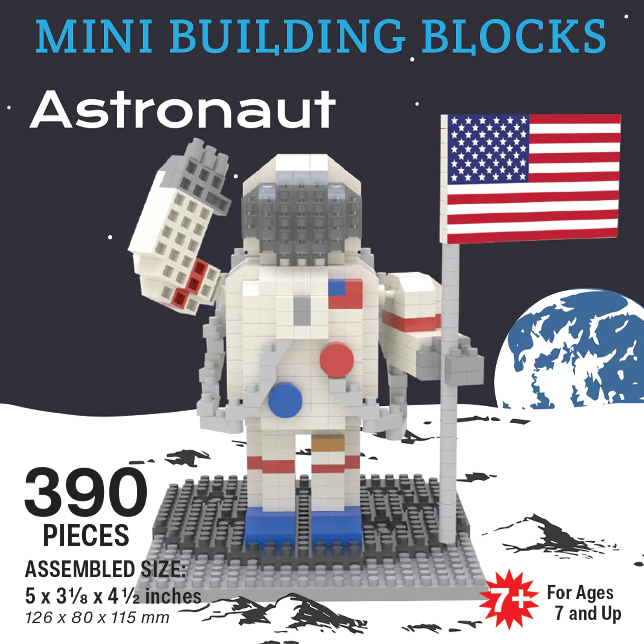 Mini Block Astronaut Toy - Fun & Educational Building Set for Kids - Perfect for Space-Themed Play & STEM Learning