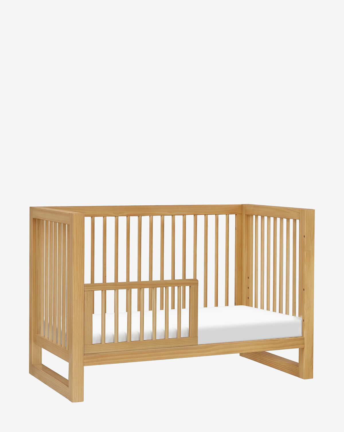 Nantucket 3-in-1 Convertible Baby Crib with Toddler Bed Conversion Kit - White Nursery Furniture for Newborn to Toddler Transition | Perfect for Modern Nursery & Daycare Centers