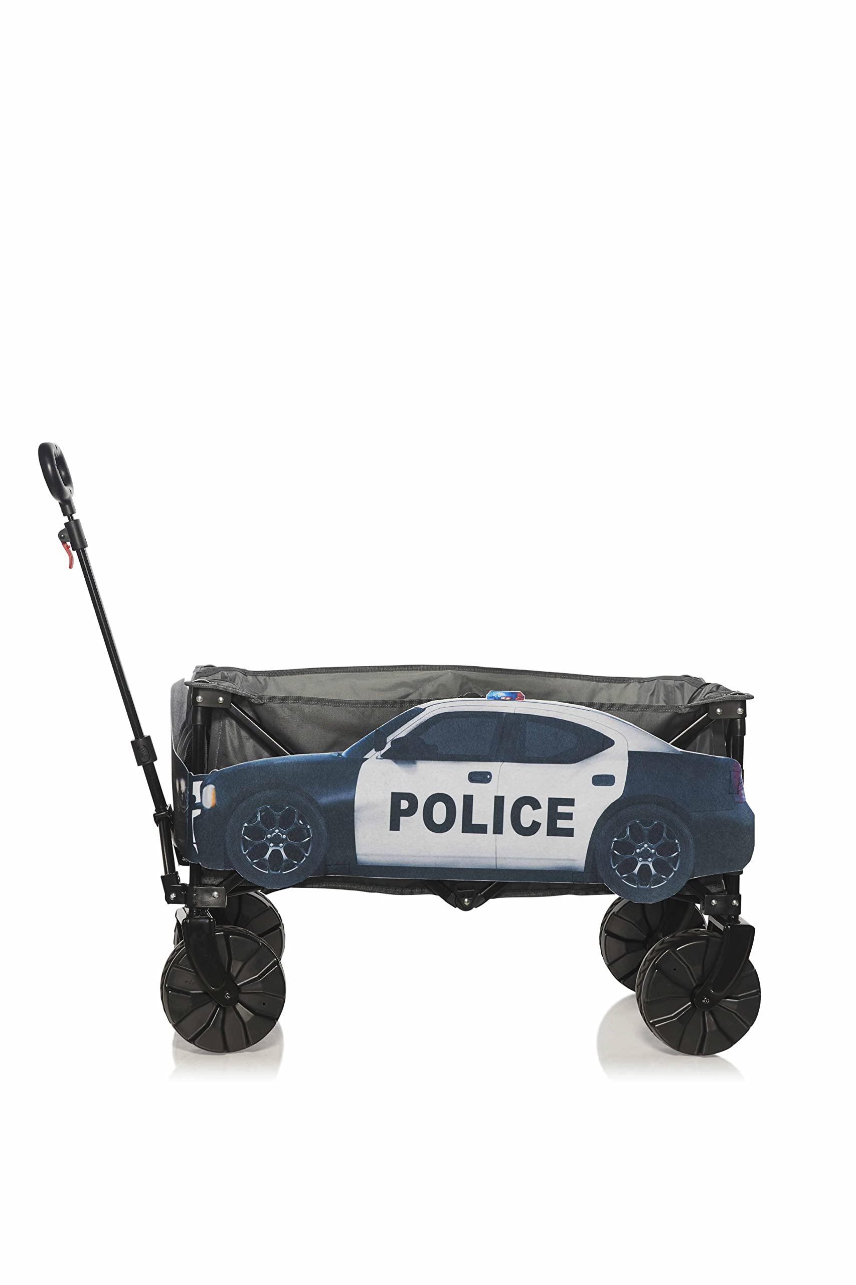 Red Police Car Wagon Cover - Durable Vehicle Cover for Kids Play, Party Decorations & Themed Events