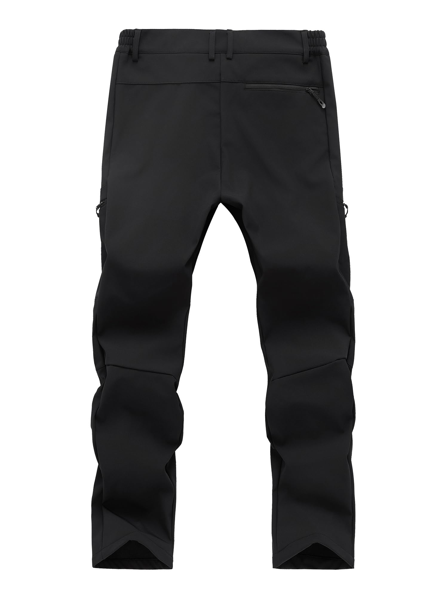 Men's Waterproof Ski Snow Pants - Fleece Lined Winter Hiking Pants with Cargo Pockets | Warm Insulated Softshell Outdoor Pants for Skiing, Snowboarding, Fishing & Cold Weather Activities