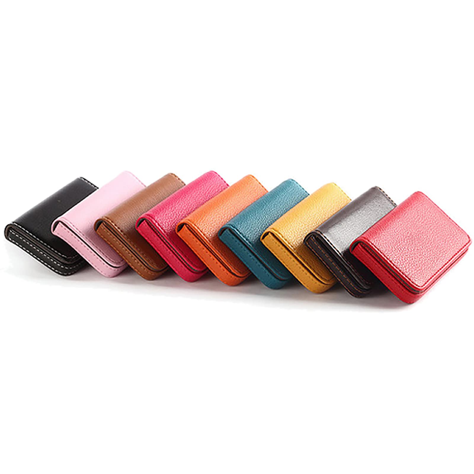 Premium PU Leather Business Card Holder for Men & Women - Elegant Name Card Case with Secure Storage - Perfect for Office, Networking & Professional Meetings