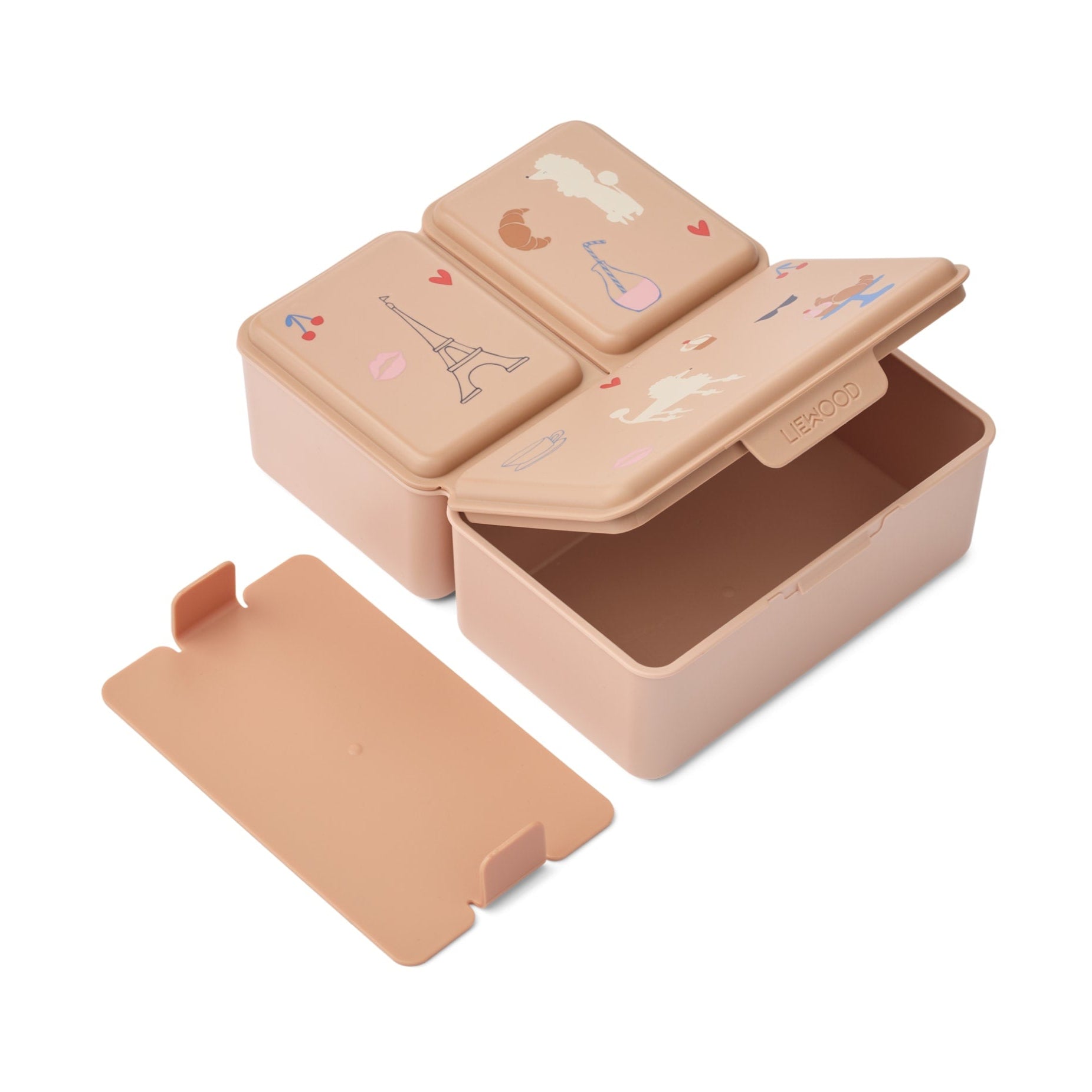 LIEWOOD Insulated Kids Lunch Box for School - Leak Proof Bento Box with Handle, Paris & Tuscany Design | Perfect for School Lunches, Picnics & Travel