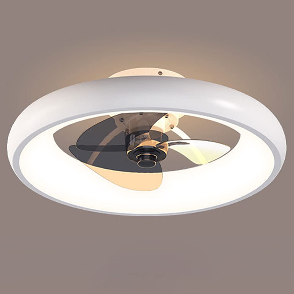 ATELANGE Modern Dimmable Ceiling Fan with Light - Remote Control, 3 Color Temperatures & 3 Speed Settings, 72W LED Low Profile Quiet Fan - Perfect for Living Room, Bedroom, and Home Office Lighting