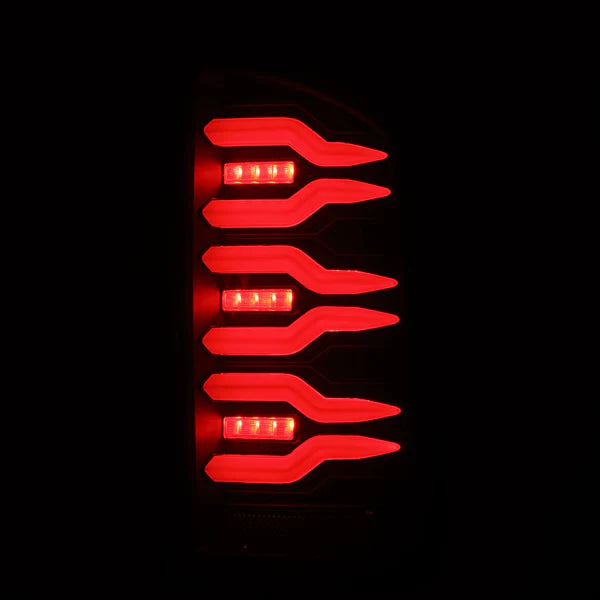 AlphaRex LUXX LED Tail Lights (Alpha Black) for Dodge Ram 1500 2007-2008 & 3500 2007-2009 - High-Performance LED Brake Lights with Smoked Lens - Upgrade for Night Driving & Enhanced Visibility