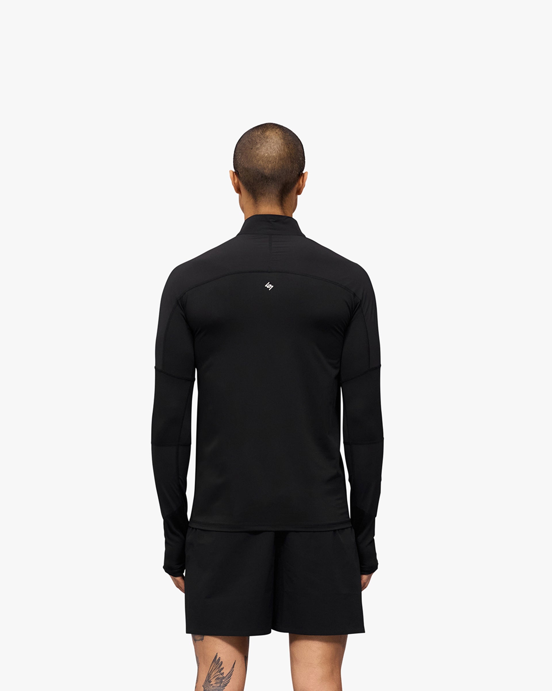 247 Run Quarter Zip Pullover - Lightweight Performance Running Jacket for Men & Women | Jet Black | Perfect for Jogging, Gym & Outdoor Activities