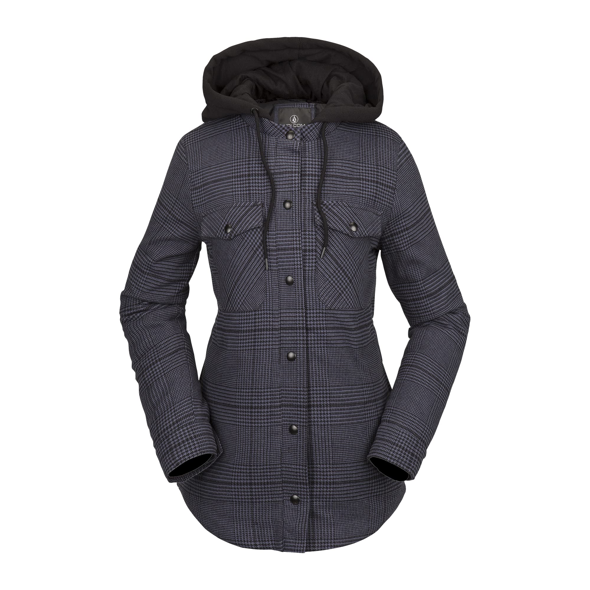 Volcom Women's Flannel Snowboard Ski Jacket - Winter Hooded Shirt for Snowboarding, Skiing & Outdoor Activities | Warm & Stylish Cold Weather Apparel