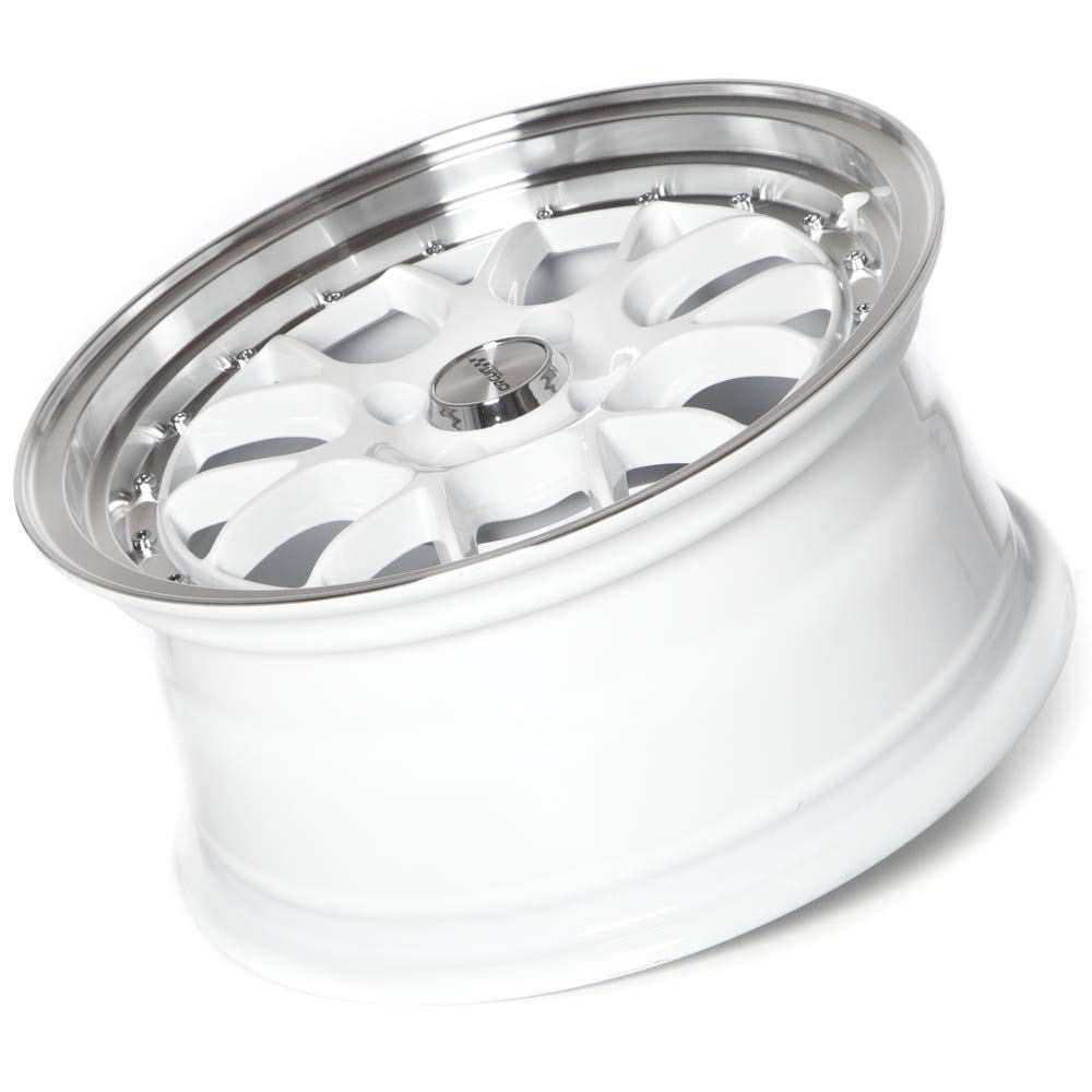 Circuit Performance CP27 15x7 Gloss White 4-100 [+35mm] Alloy Wheels Rims - Compatible with Acura Integra, Honda Civic, Mazda Miata - Perfect for Street Performance & Custom Car Upgrades