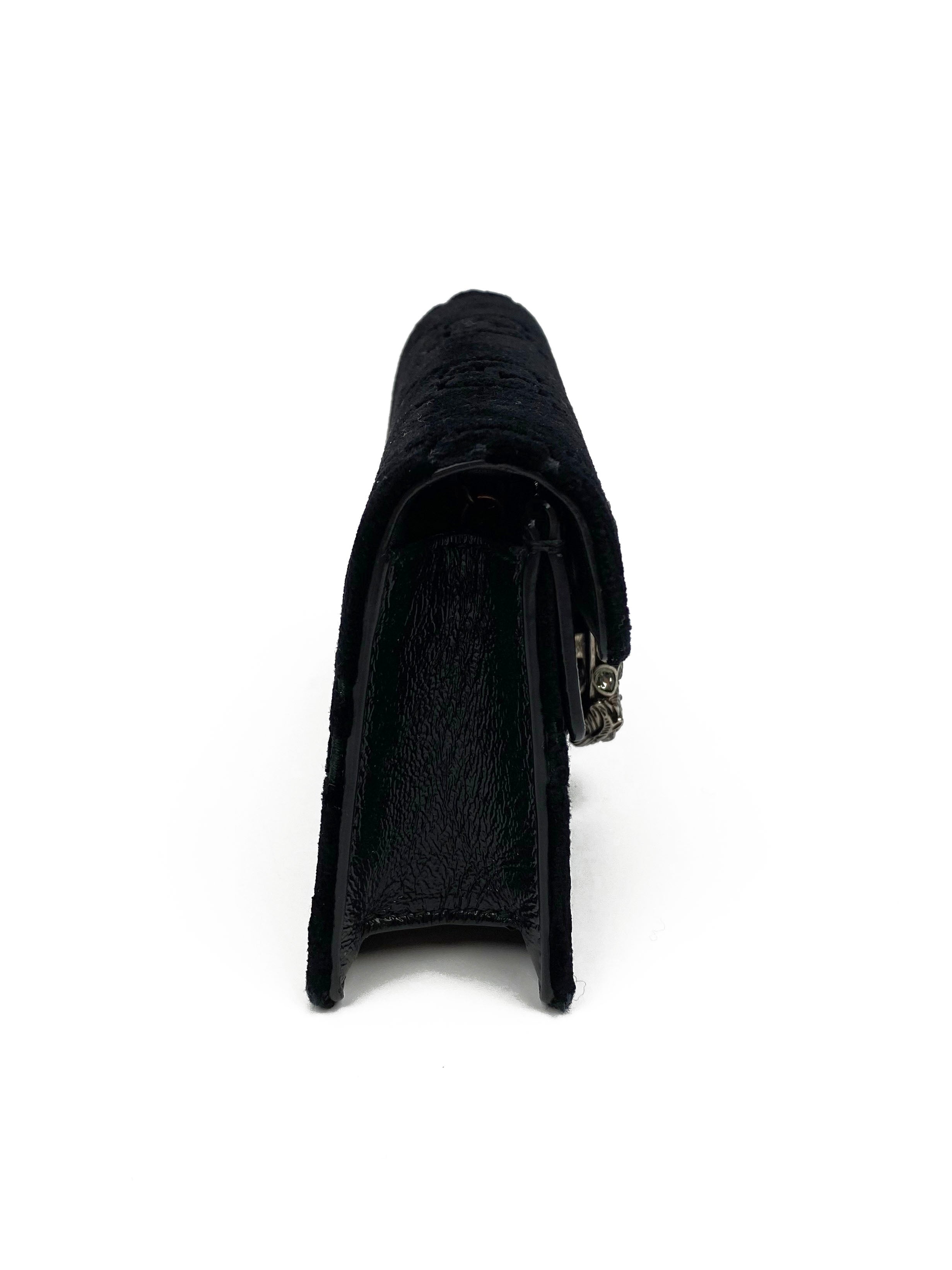 Gucci Mini Dionysus Velvet Shoulder Bag in Black - Elegant Crossbody Purse for Women, Perfect for Evening Parties & Date Nights