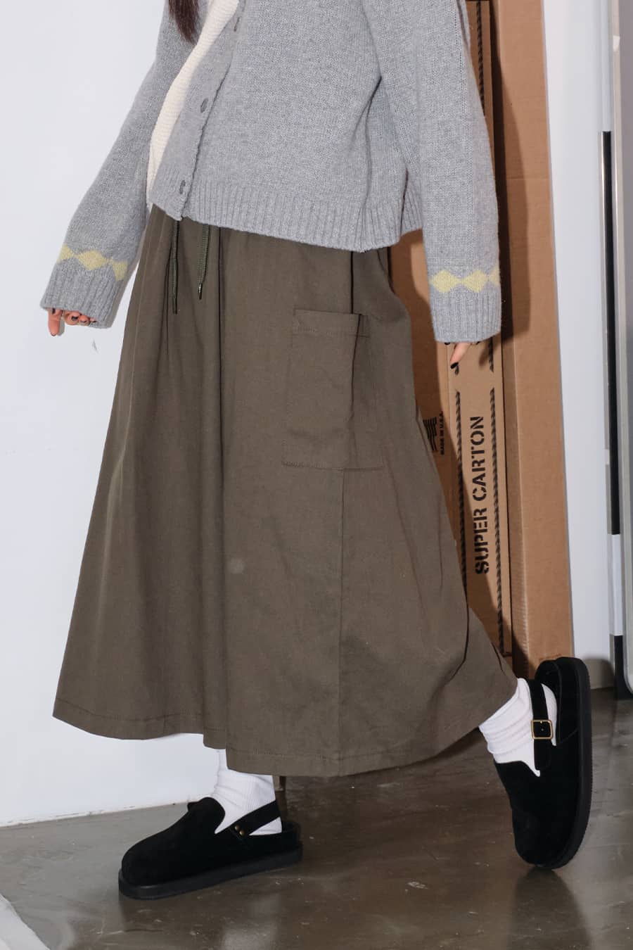 Cargo Maxi Skirt F1 - Women's Stylish Utility Long Skirt with Pockets | Perfect for Outdoor Adventures, Travel & Casual Wear