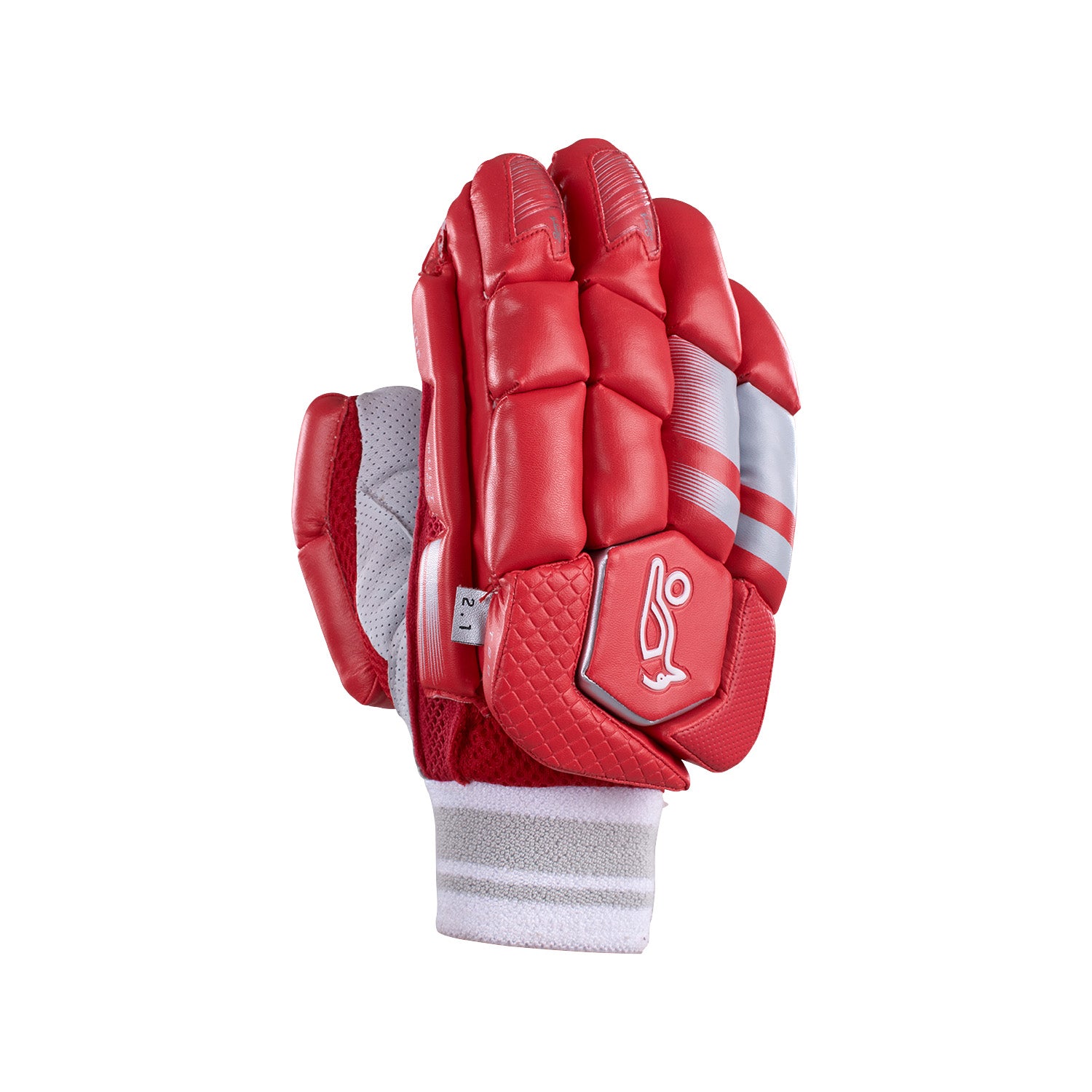 Kookaburra 2.1 T20 RED Cricket Batting Gloves 2024 - Premium Leather Protection for Cricket Players - Perfect for T20 Matches & Training Sessions