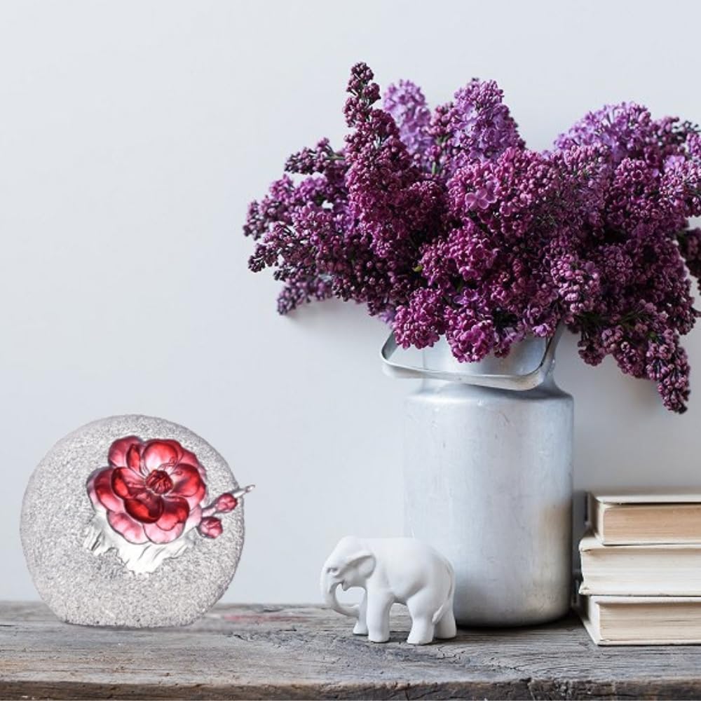 Crystal Flower Plum Blossom Art - Handmade Spring Decoration for Home, Office & Wedding Decor | Elegant Crystal Floral Arrangement Gift Idea