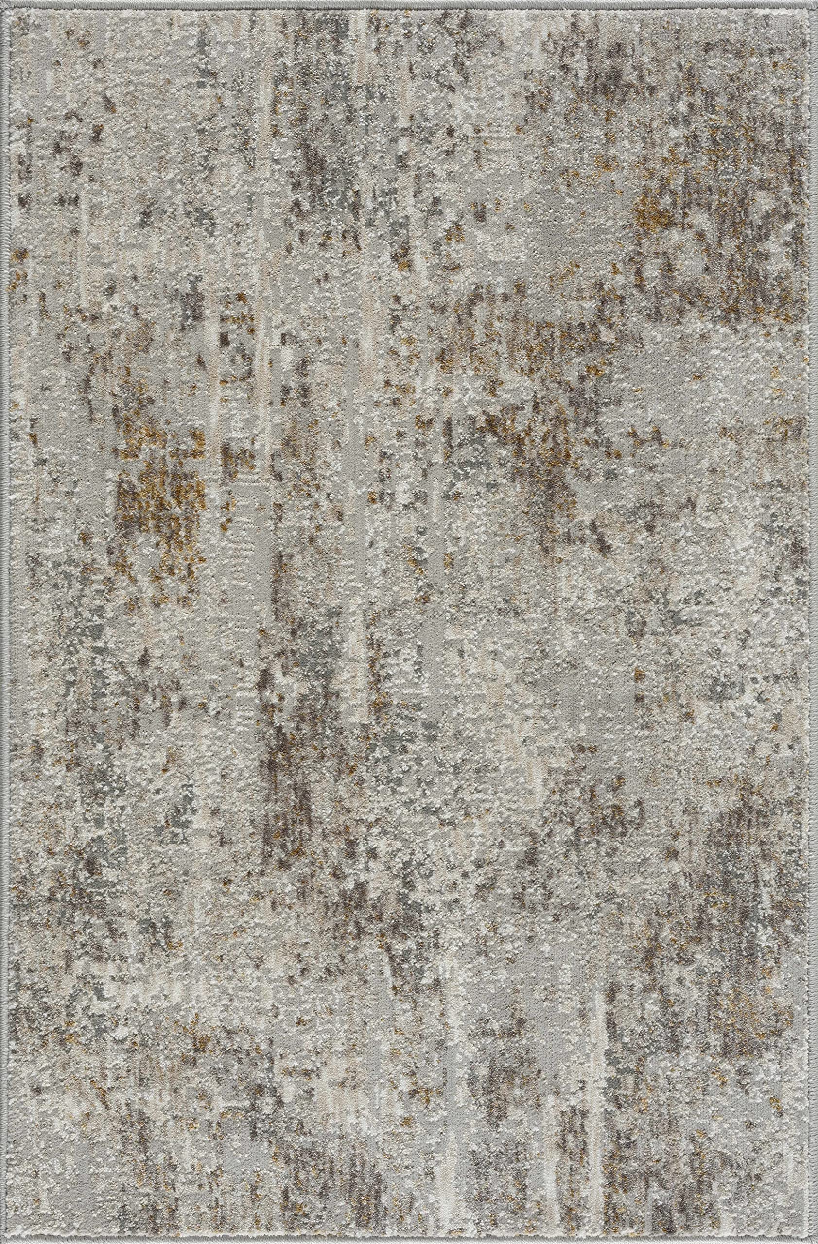 Hauteloom Windale Modern Area Rug 12' x 15' for Living Room & Bedroom - Soft Plush Carpet in Brown, Blue, Gray - Perfect for Home Decor, Cozy Spaces & High Traffic Areas