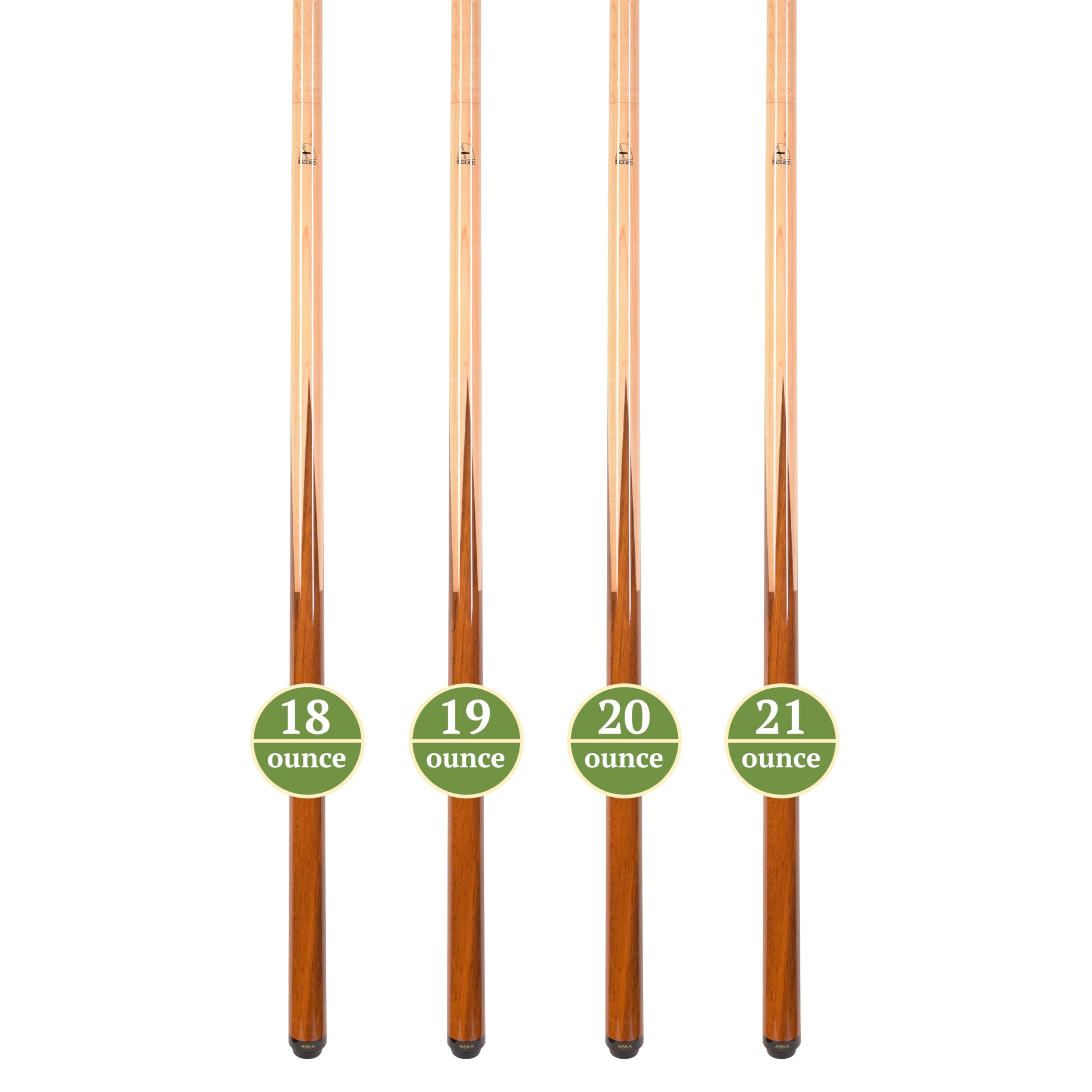 Premium ASKA SP1 Malaswood Sneaky Pete Billiard Pool Cue Stick Set - 58