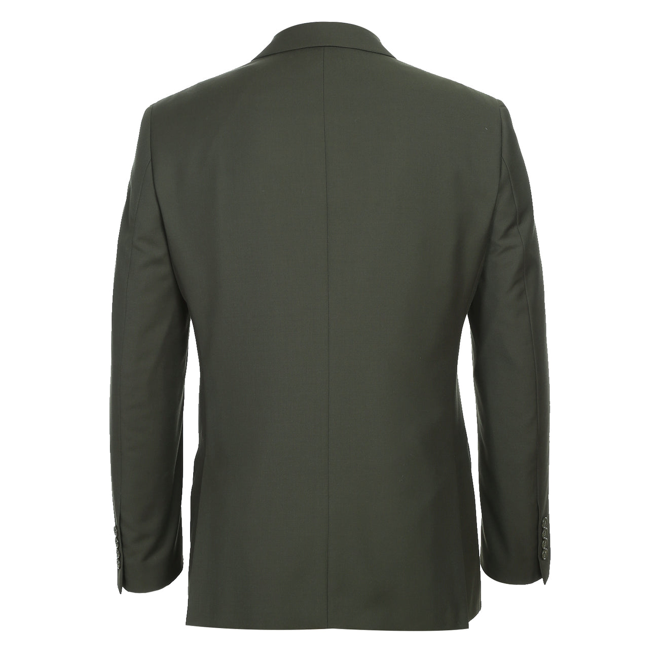 Alessandro Vitello by Renoir 2-Piece Slim Fit Single Breasted Notch Lapel Olive Suit - Perfect for Business Meetings, Weddings & Formal Events