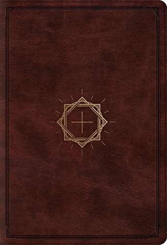 ESV Student Study Bible - TruTone Cover, Mahogany with Crown & Cross Design - Perfect for Bible Study, Church, School & Personal Devotion