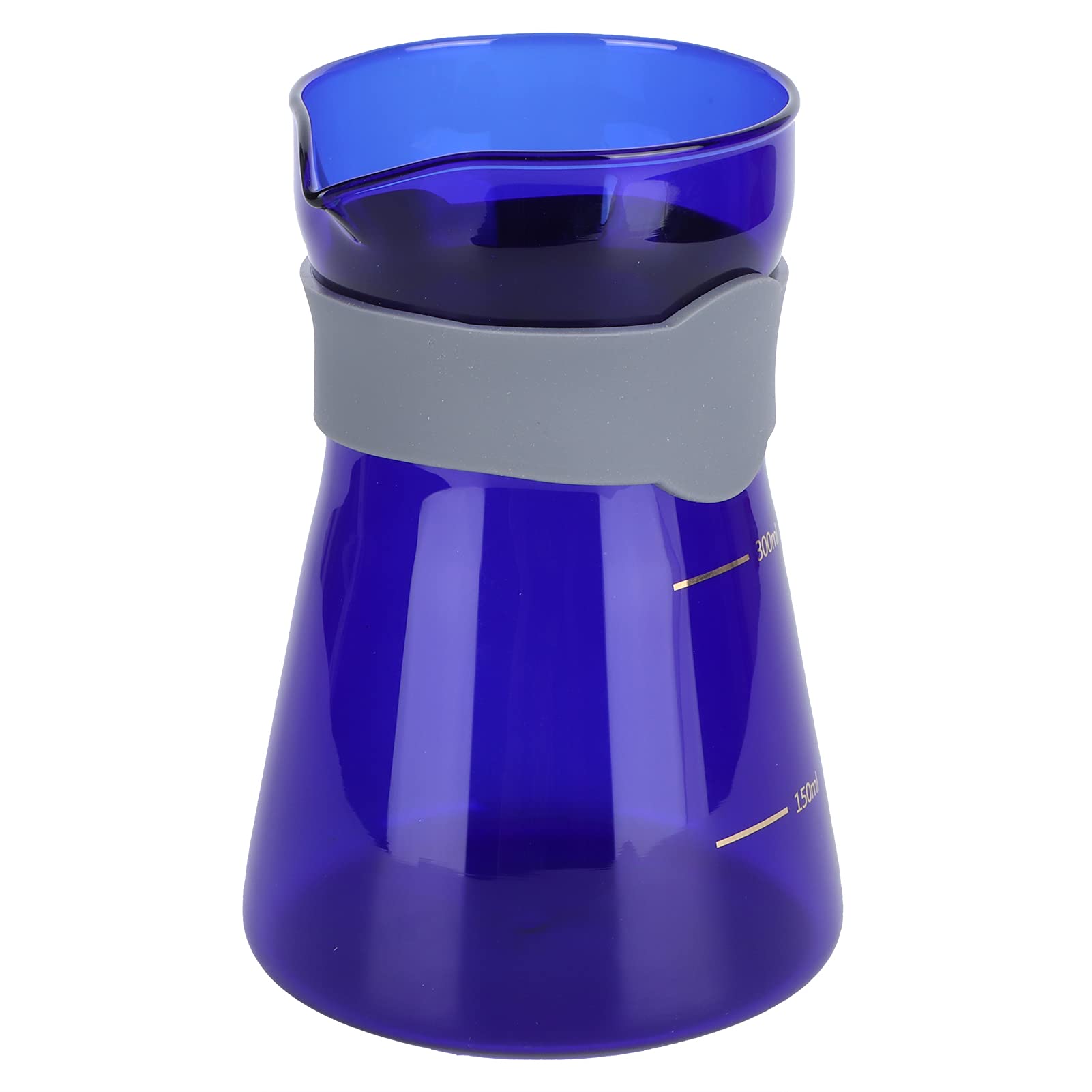 Premium Pour Over Coffee Maker - Durable High & Low Temperature Resistant Glass Brewer for Home, Kitchen & Coffee Shops - Perfect for Specialty Coffee & Slow Brewing (Blue)