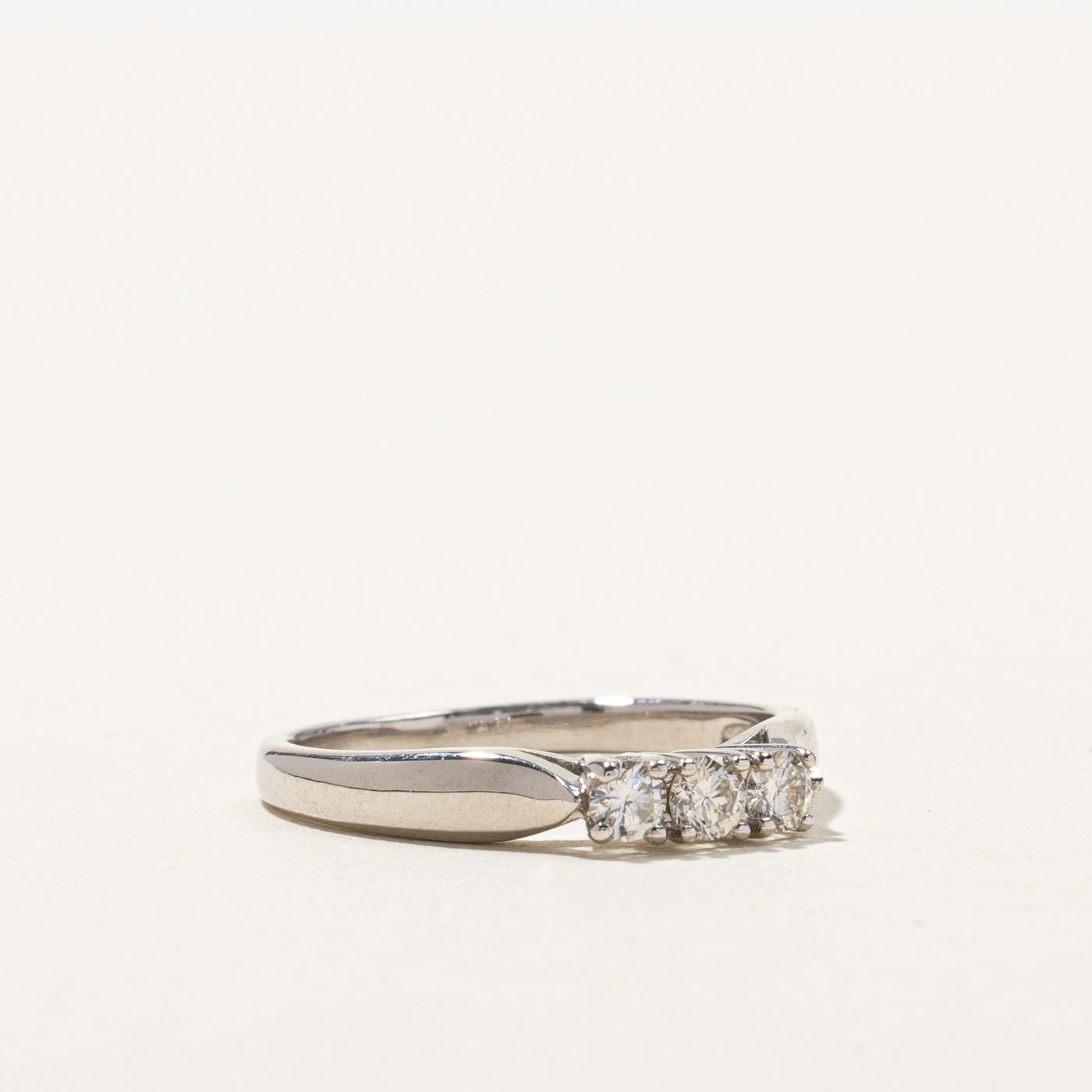 0.22ctw Three Stone Diamond Engagement Ring - Size 6.25 | Perfect for Proposals, Anniversaries & Special Occasions