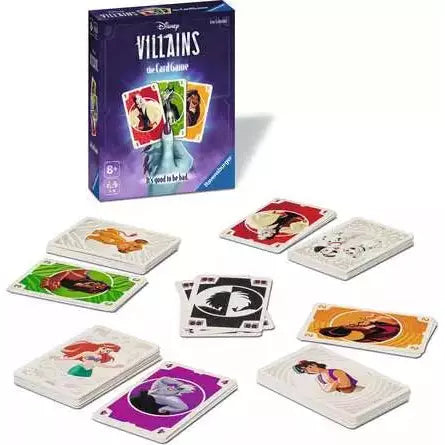 Disney Villains Card Game - Fun Family Party Game for Kids & Adults - Perfect for Game Nights, Birthday Parties & Disney-Themed Events