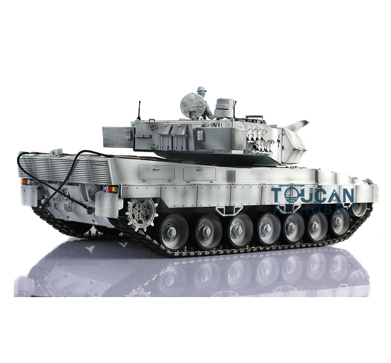 Henglong 1/16 Scale 7.0 Version Customized Leopard 2A6 RC Tank Model 3889 with Metal Tracks, FPV Camera, Barrel Recoil, BB Shooting & 360° Rotating Turret - Remote Control Military Vehicle for Adults & Hobbyists, Outdoor Play & Collectible Display